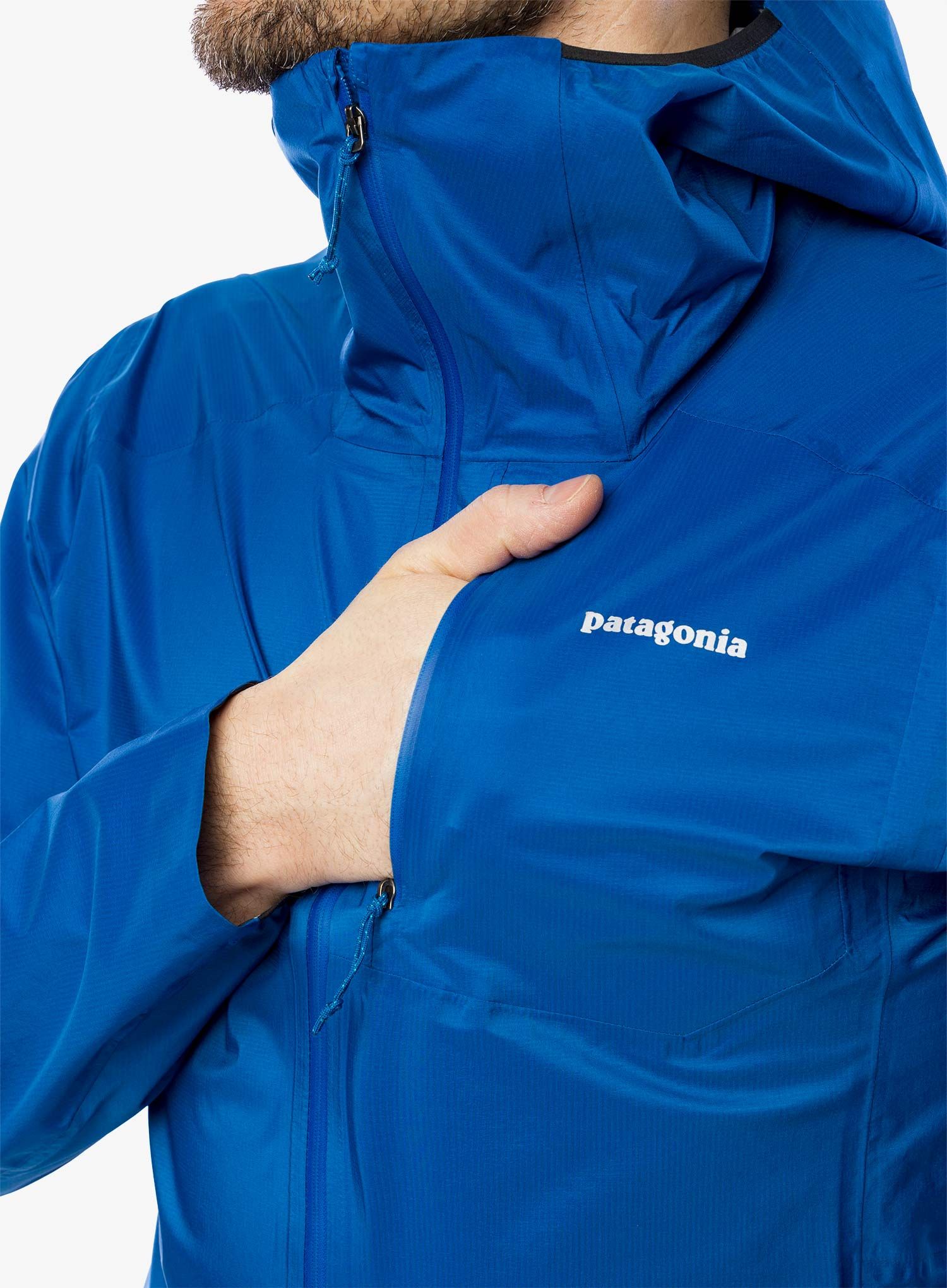 Bunda na běhání Patagonia Storm Racer Jacket - endless blue
