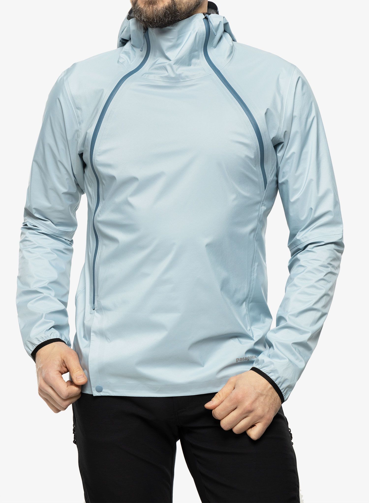 Bunda na běhání Patagonia Storm Racer Jacket - steam blue