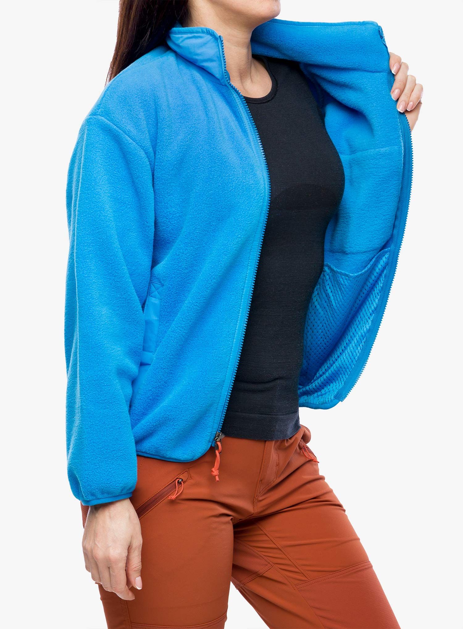 Fleece mikina dámská Patagonia Synch Jkt - vessel blue