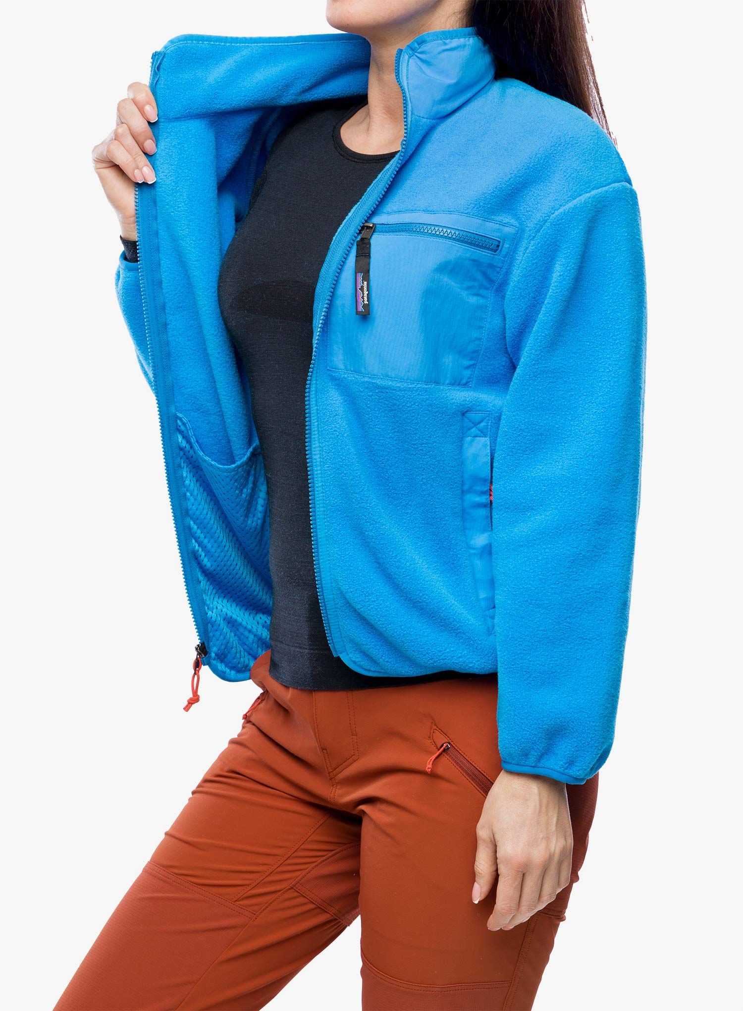Fleece mikina dámská Patagonia Synch Jkt - vessel blue