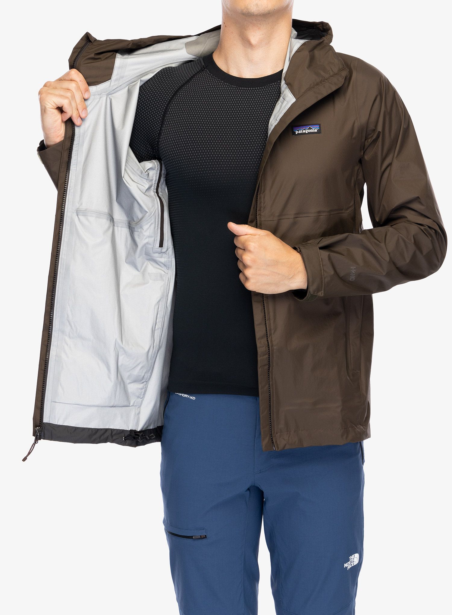 Bunda s membránou Patagonia Torrentshell 3L Jacket - dark walnut
