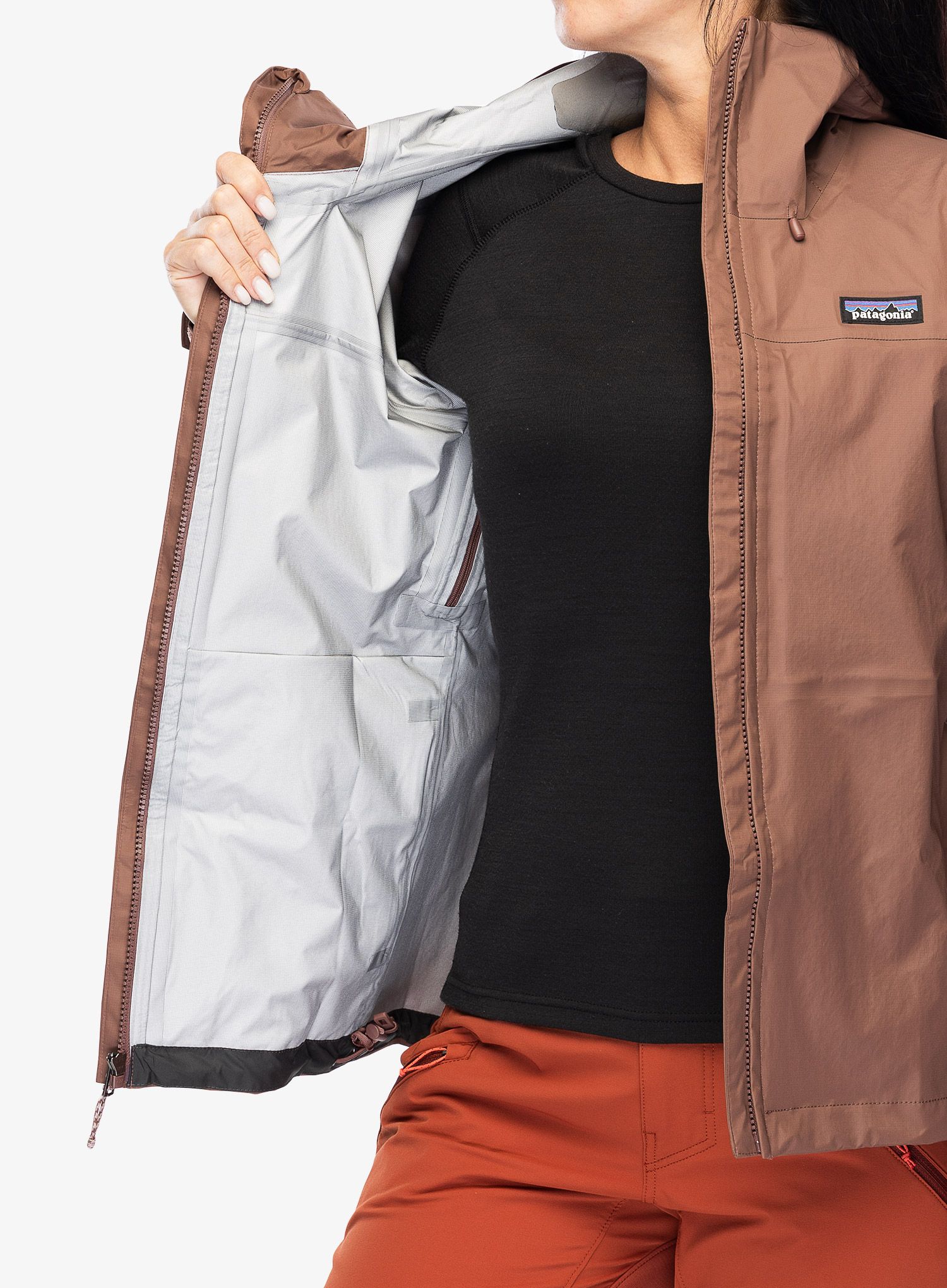 Dámská nepromokavá bunda s membránou Patagonia Torrentshell 3L Jacket - dulse mauve