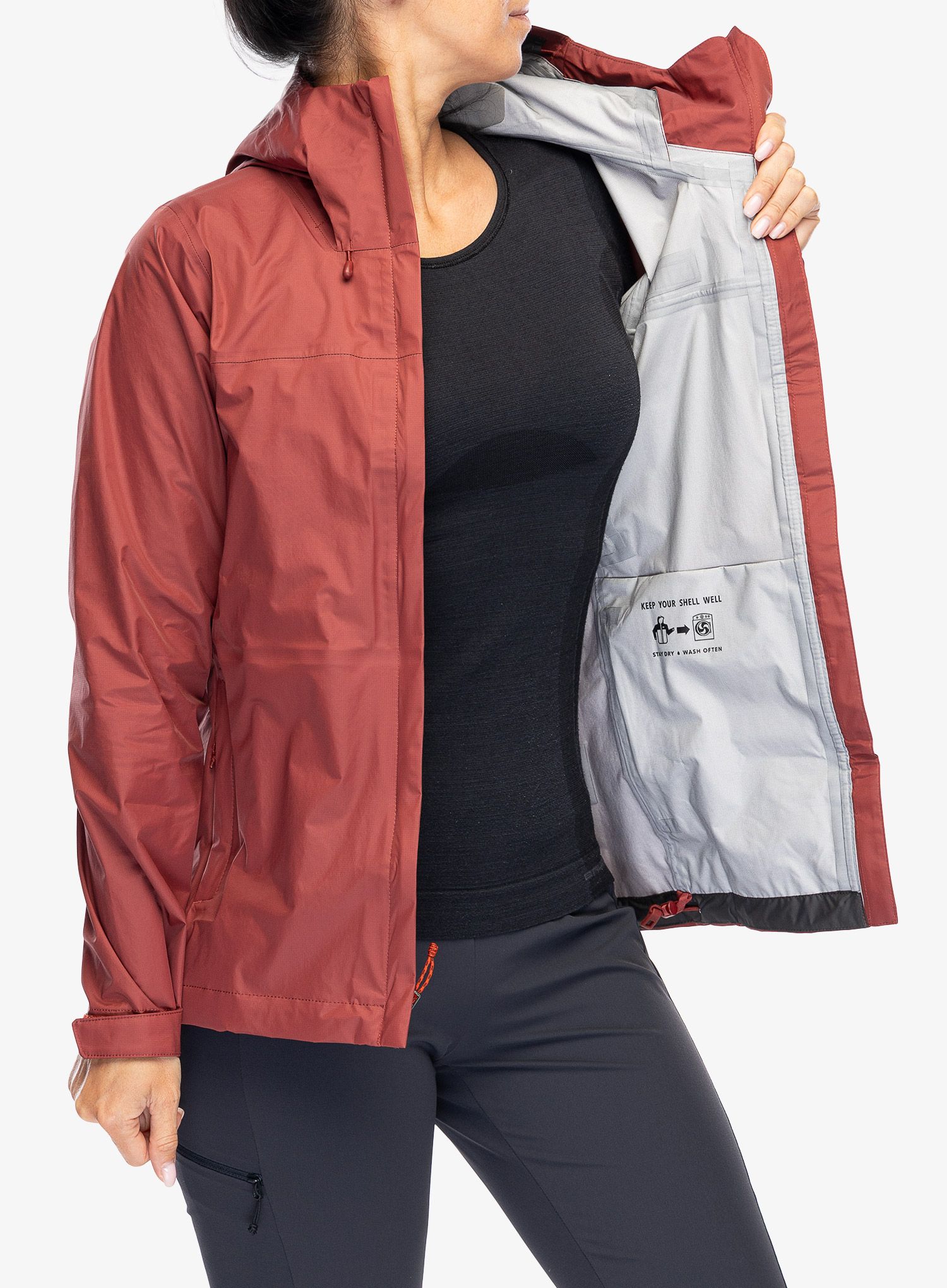 Dámská bunda do deště Patagonia Torrentshell 3L Jacket - oxide red