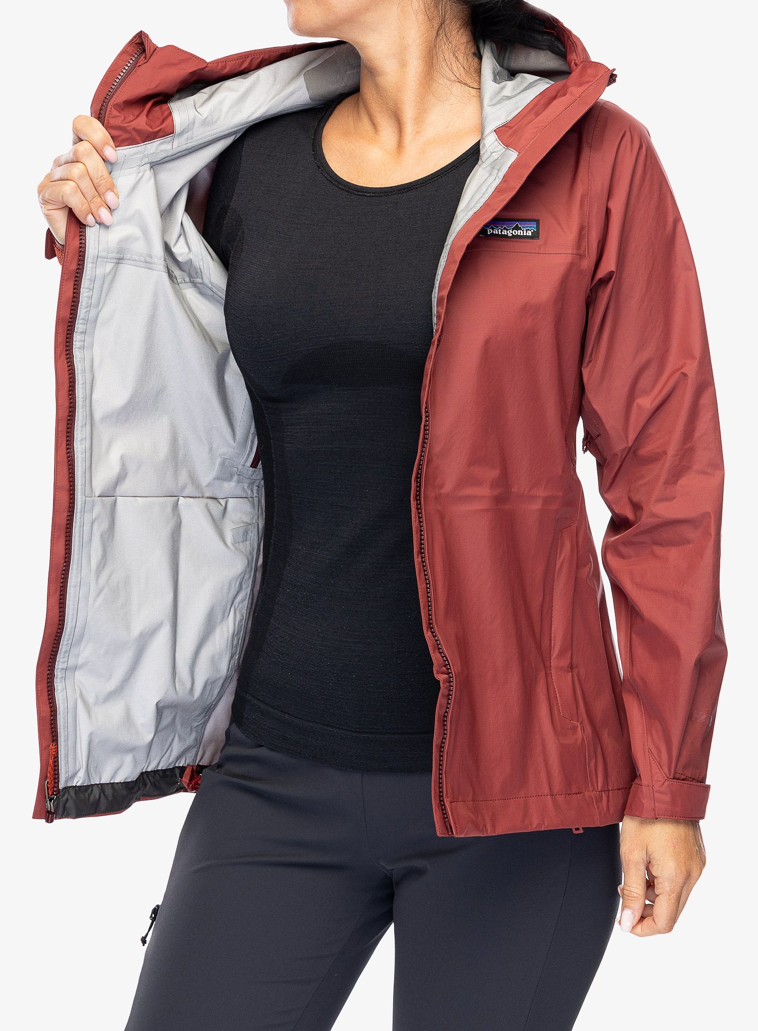 Dámská bunda do deště Patagonia Torrentshell 3L Jacket - oxide red