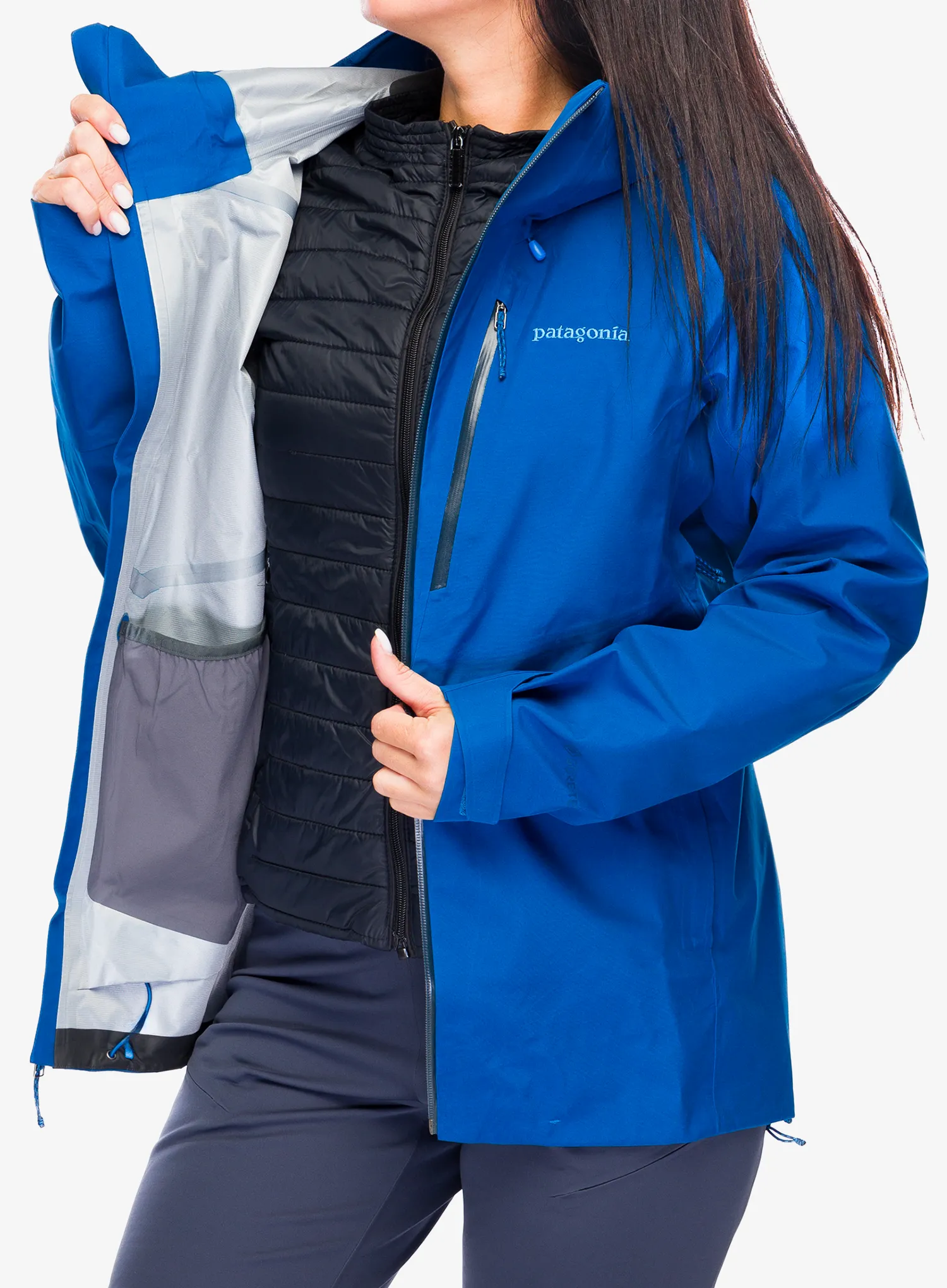 Dámská nepromokavá bunda s membránou Patagonia Triolet Jacket - endles blue