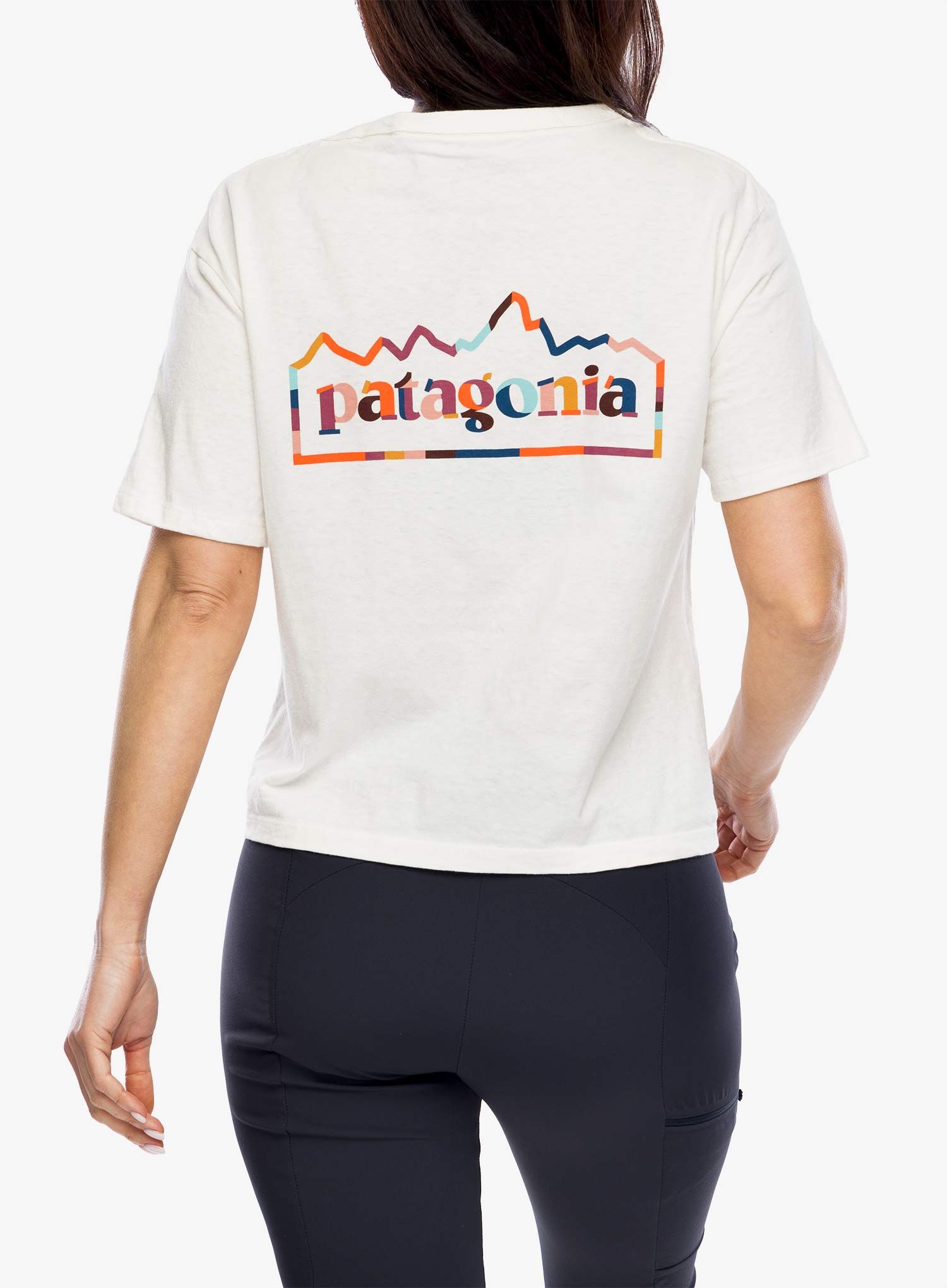 Bavlněné tričko dámské Patagonia Unity Fitz Easy Cut Responsibili-Tee - birch white