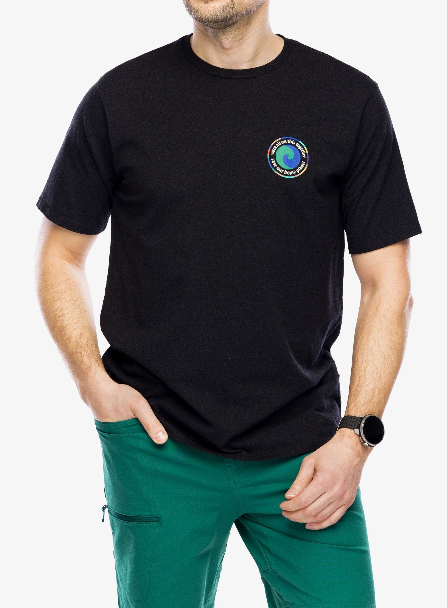 Tričko s potiskem Patagonia Unity Fitz Responsibili-Tee - ink black