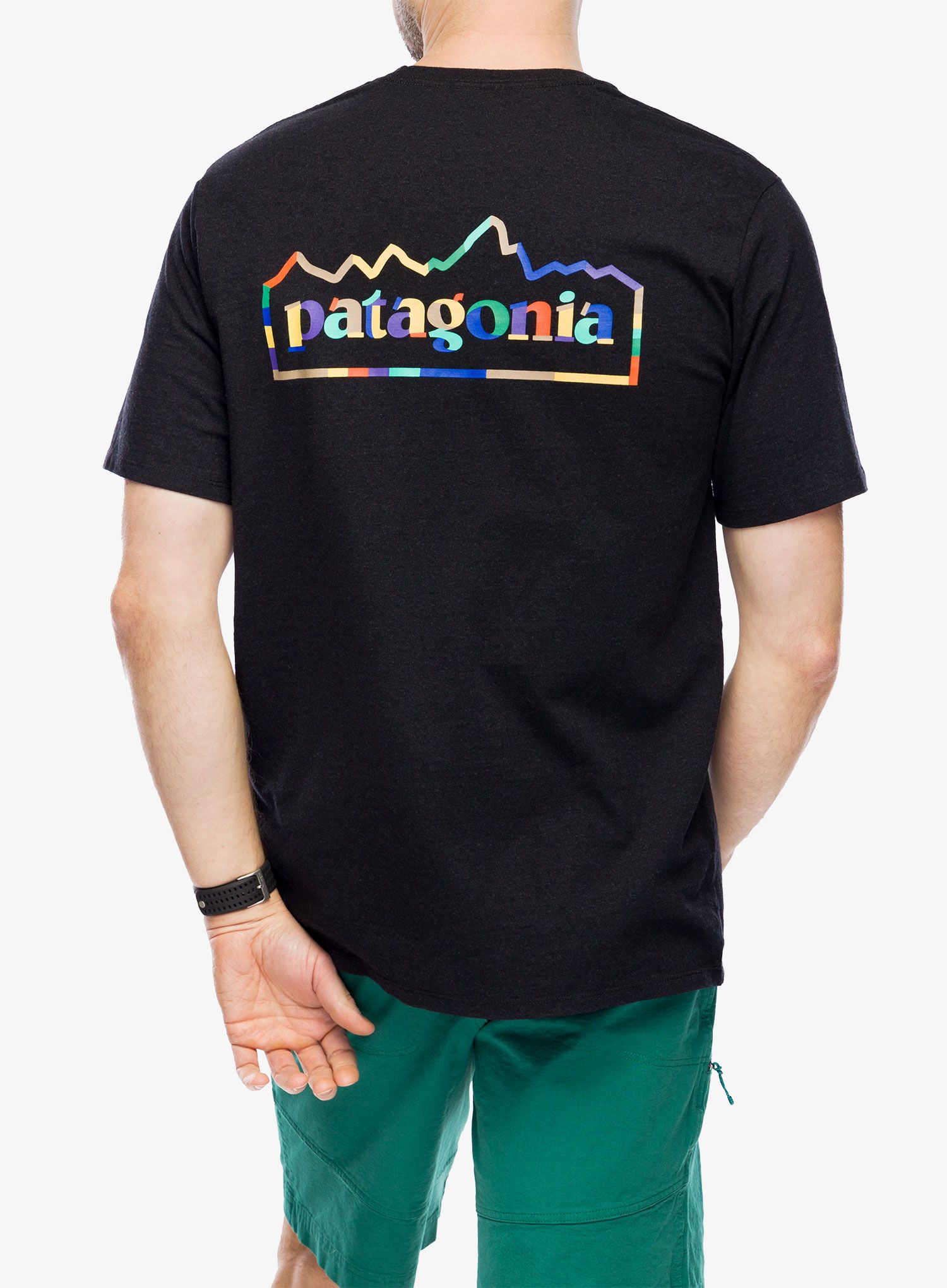 Tričko s potiskem Patagonia Unity Fitz Responsibili-Tee - ink black