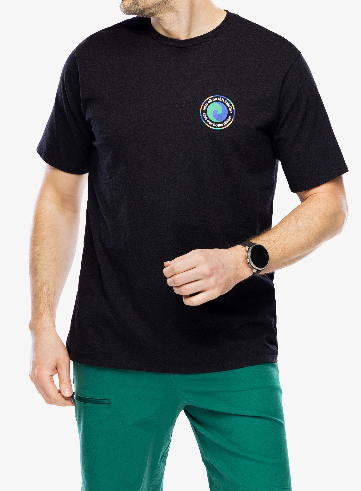 Tričko s potiskem Patagonia Unity Fitz Responsibili-Tee - ink black