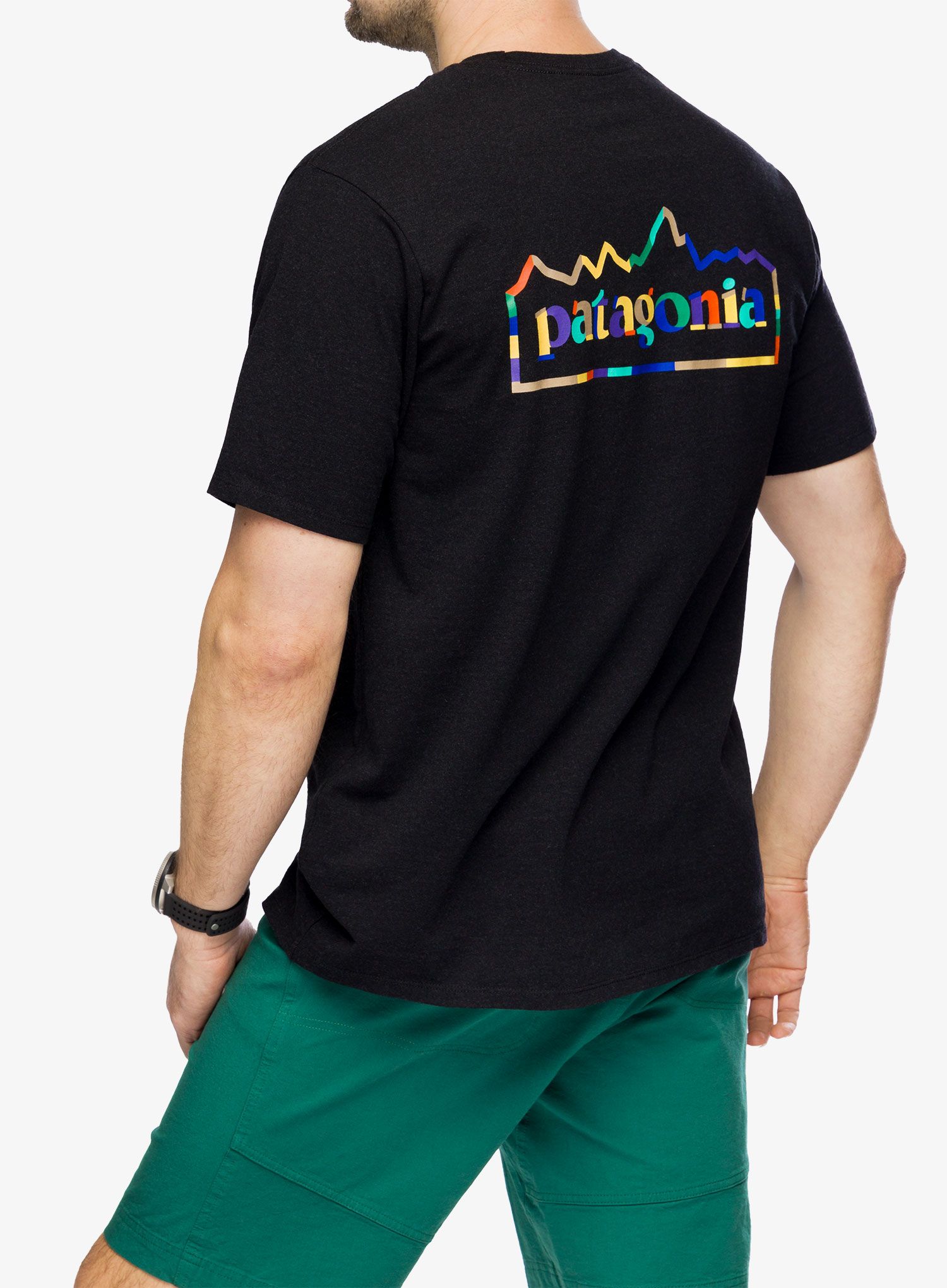 Tričko s potiskem Patagonia Unity Fitz Responsibili-Tee - ink black