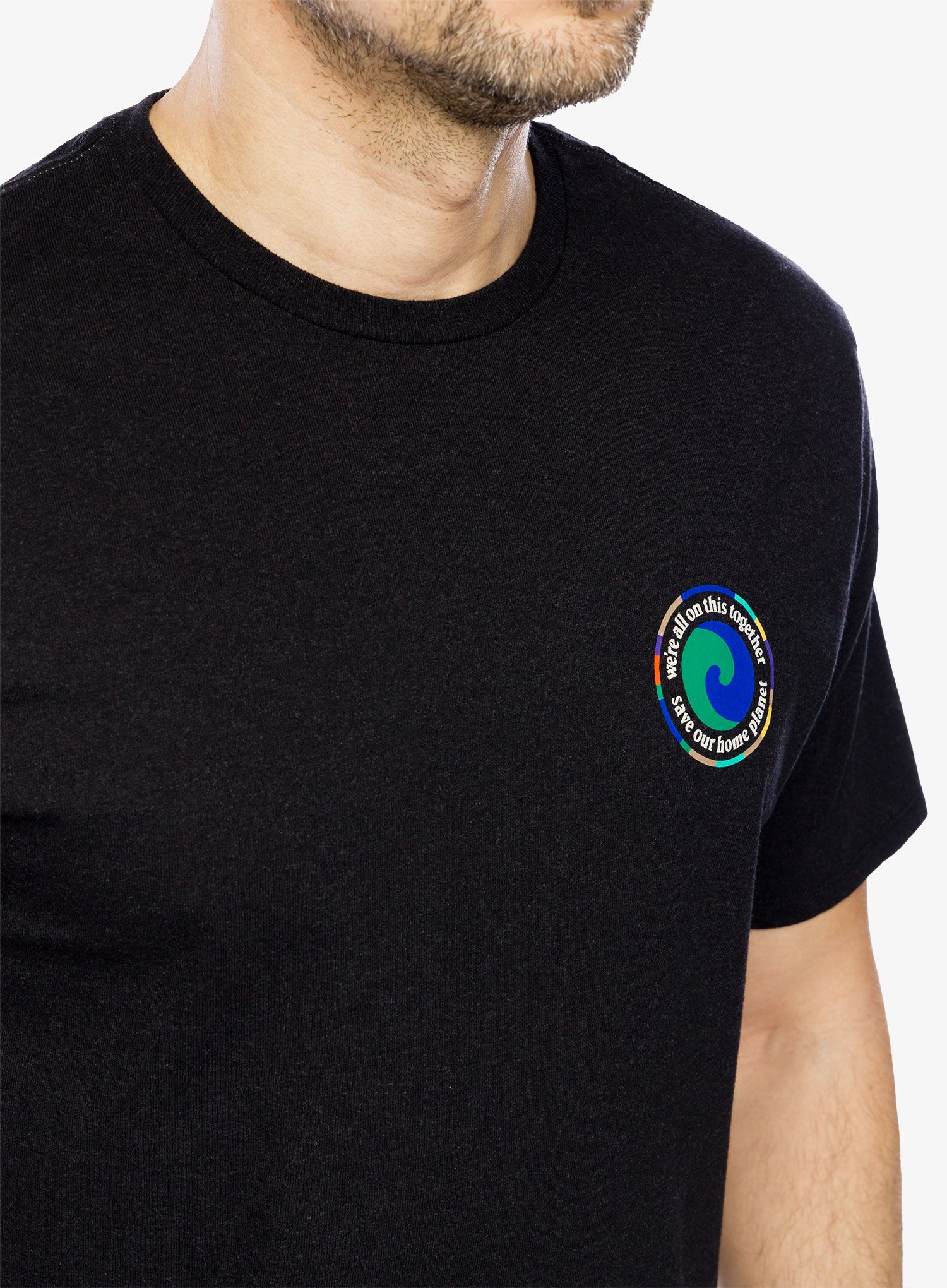 Tričko s potiskem Patagonia Unity Fitz Responsibili-Tee - ink black
