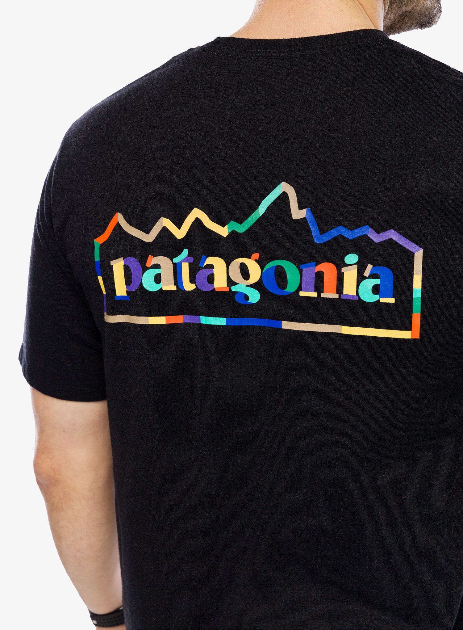 Tričko s potiskem Patagonia Unity Fitz Responsibili-Tee - ink black