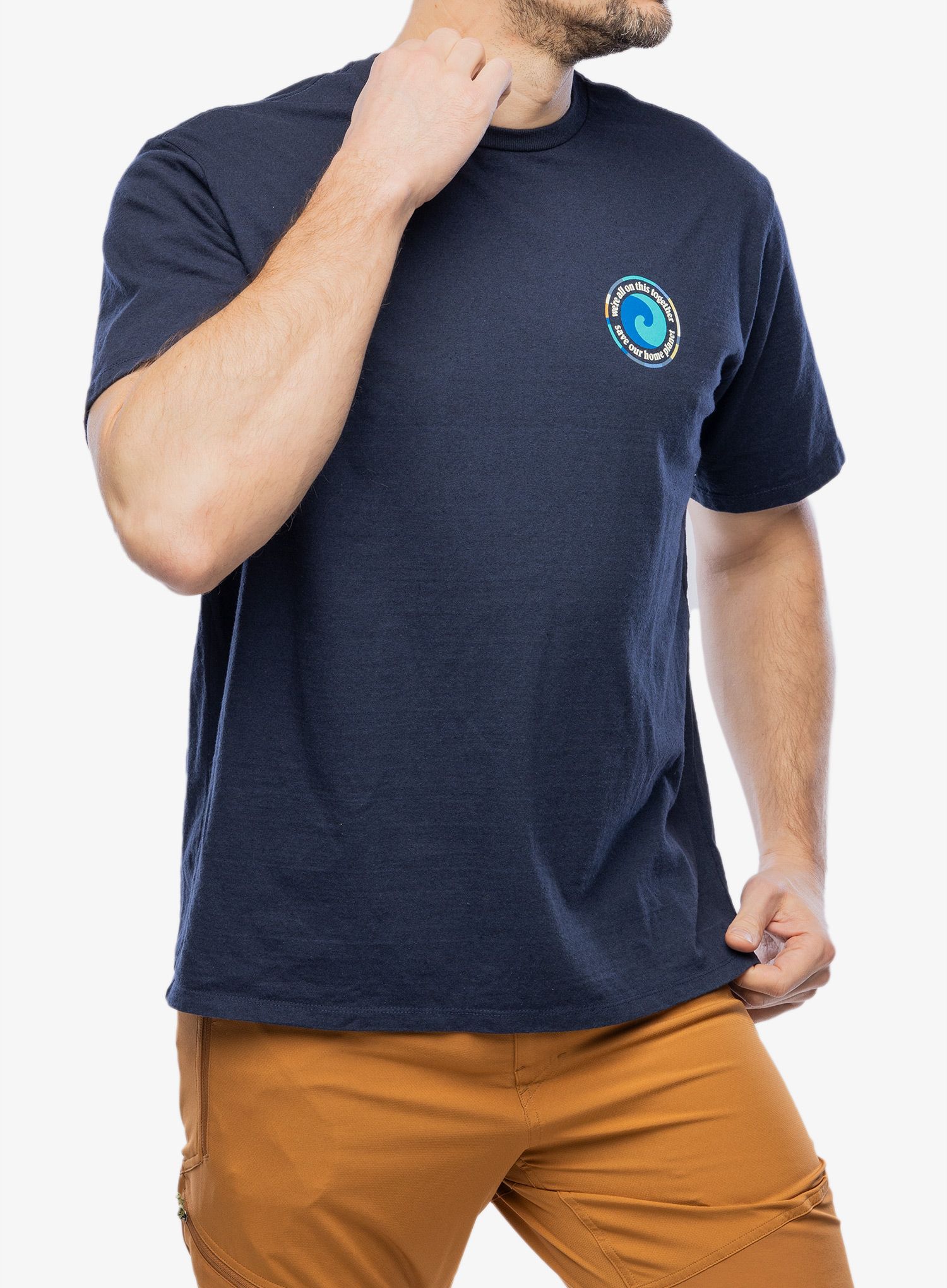 Tričko s potiskem Patagonia Unity Fitz Responsibili-Tee - new navy