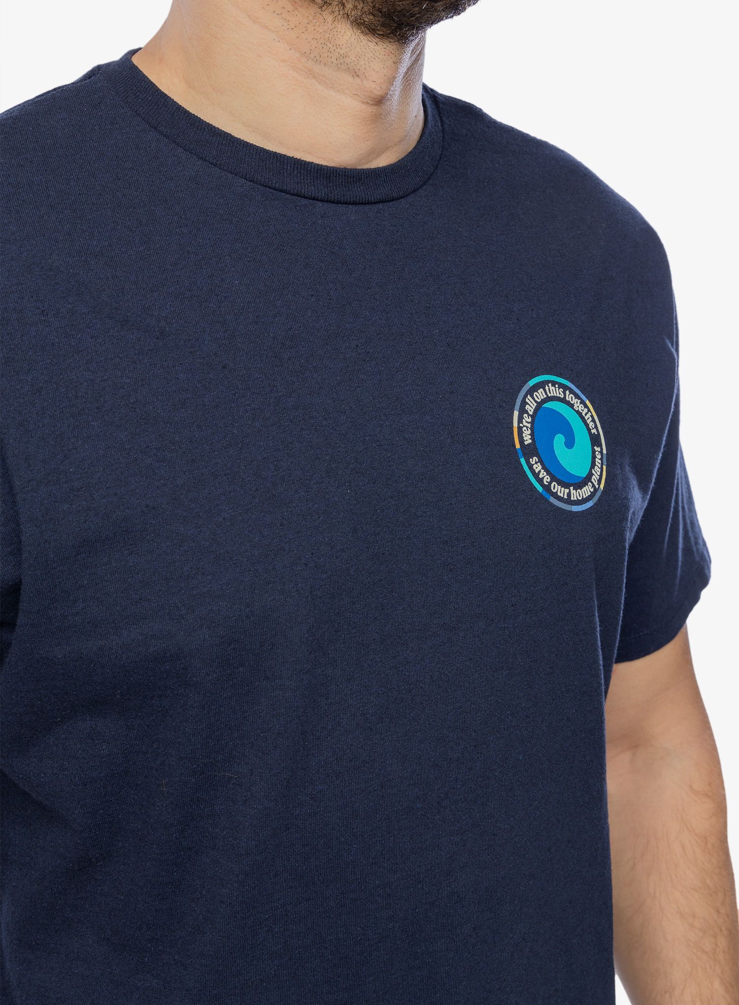 Tričko s potiskem Patagonia Unity Fitz Responsibili-Tee - new navy