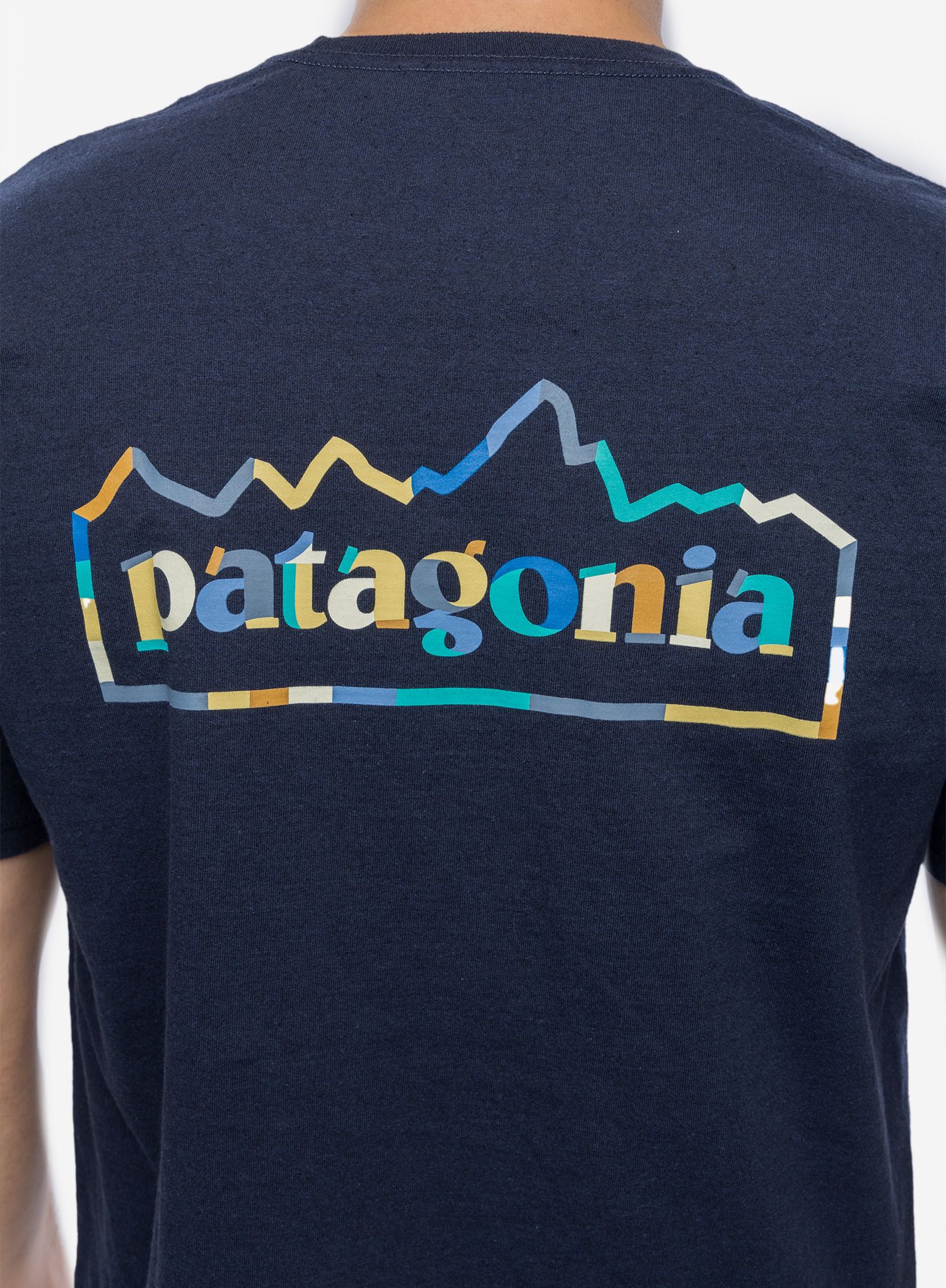 Tričko s potiskem Patagonia Unity Fitz Responsibili-Tee - new navy