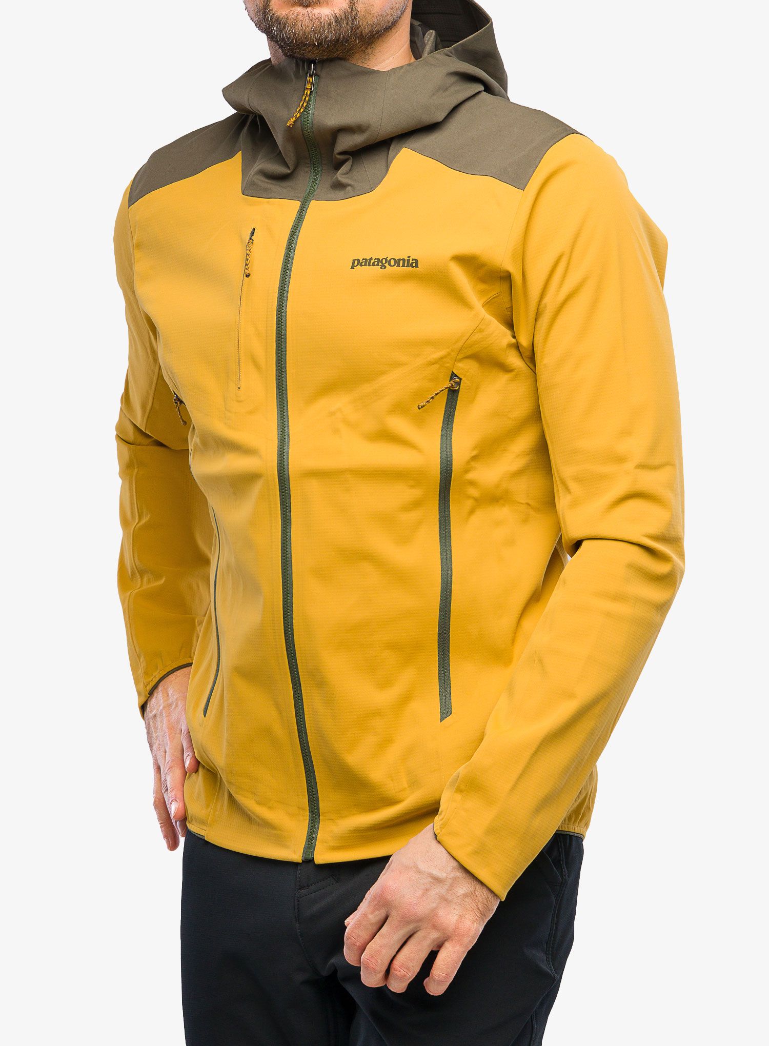 Skialpová bunda Patagonia Upstride Jacket - cabin gold
