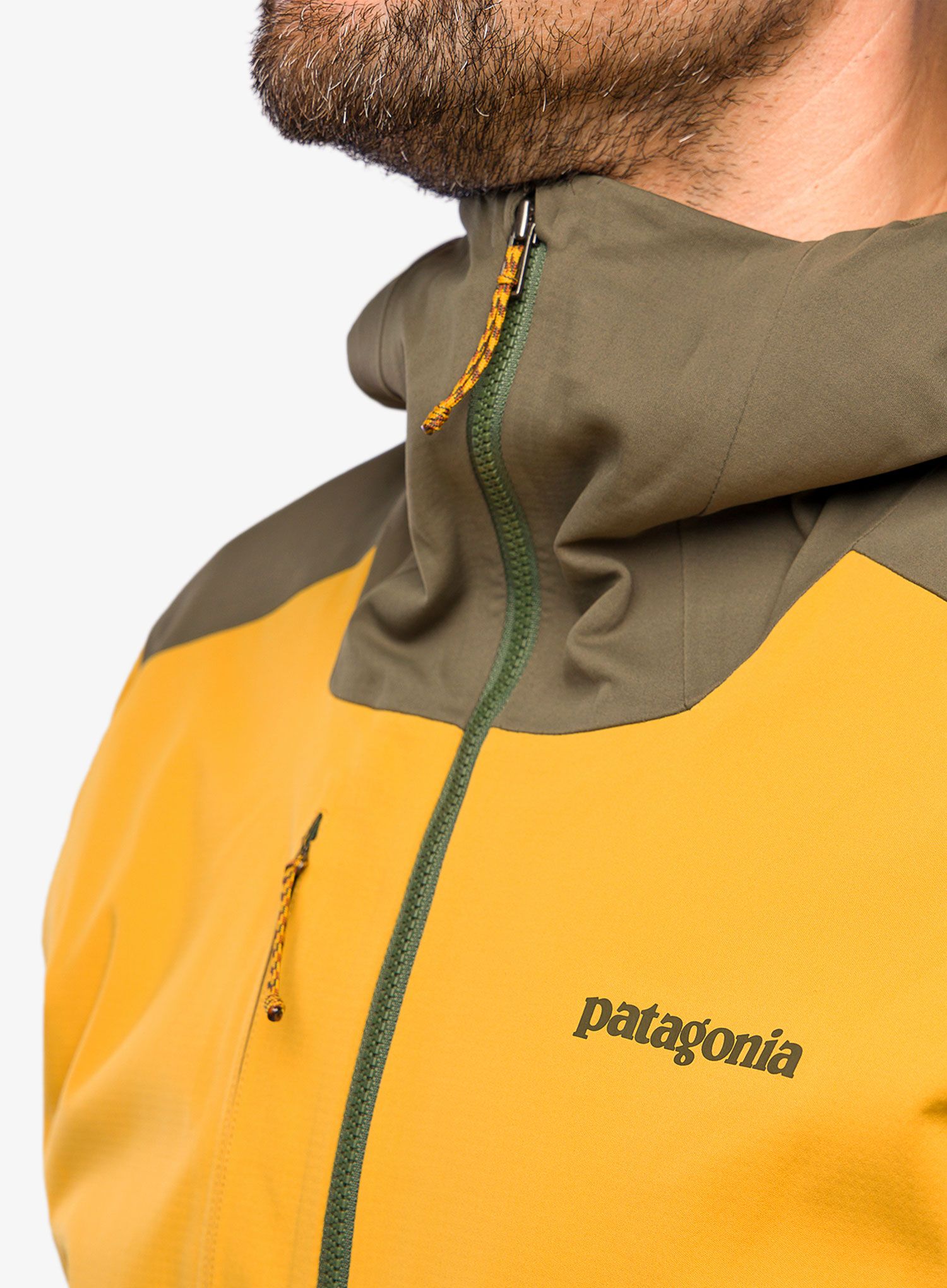 Skialpová bunda Patagonia Upstride Jacket - cabin gold