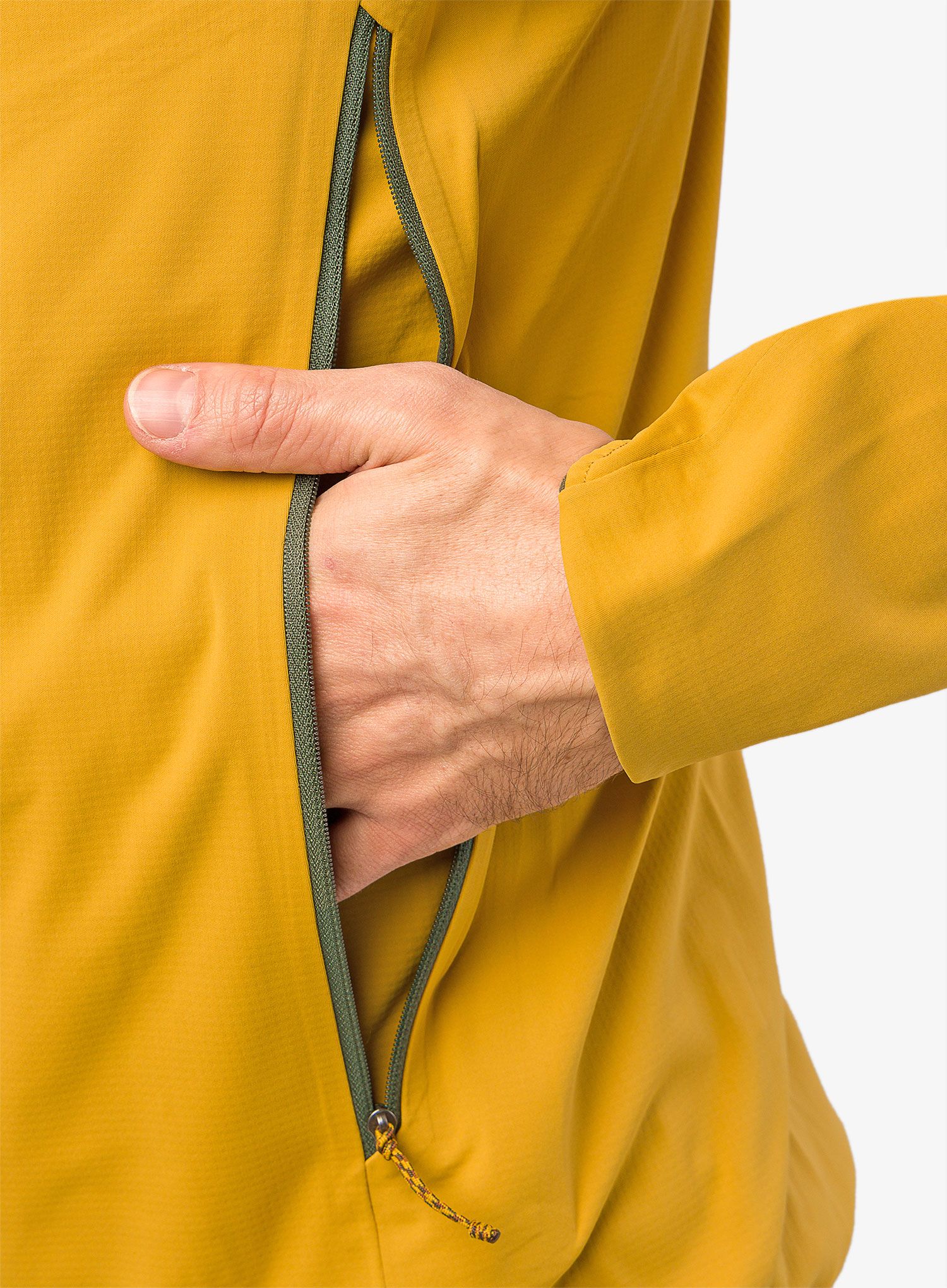 Skialpová bunda Patagonia Upstride Jacket - cabin gold