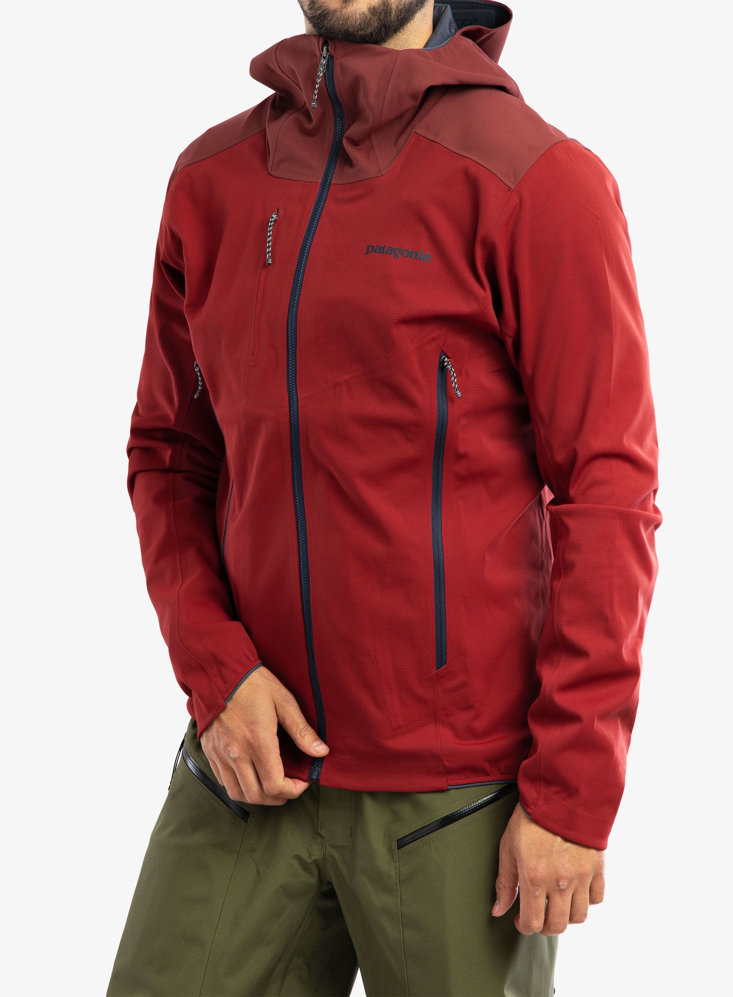 Skialpová bunda Patagonia Upstride Jacket - wax red