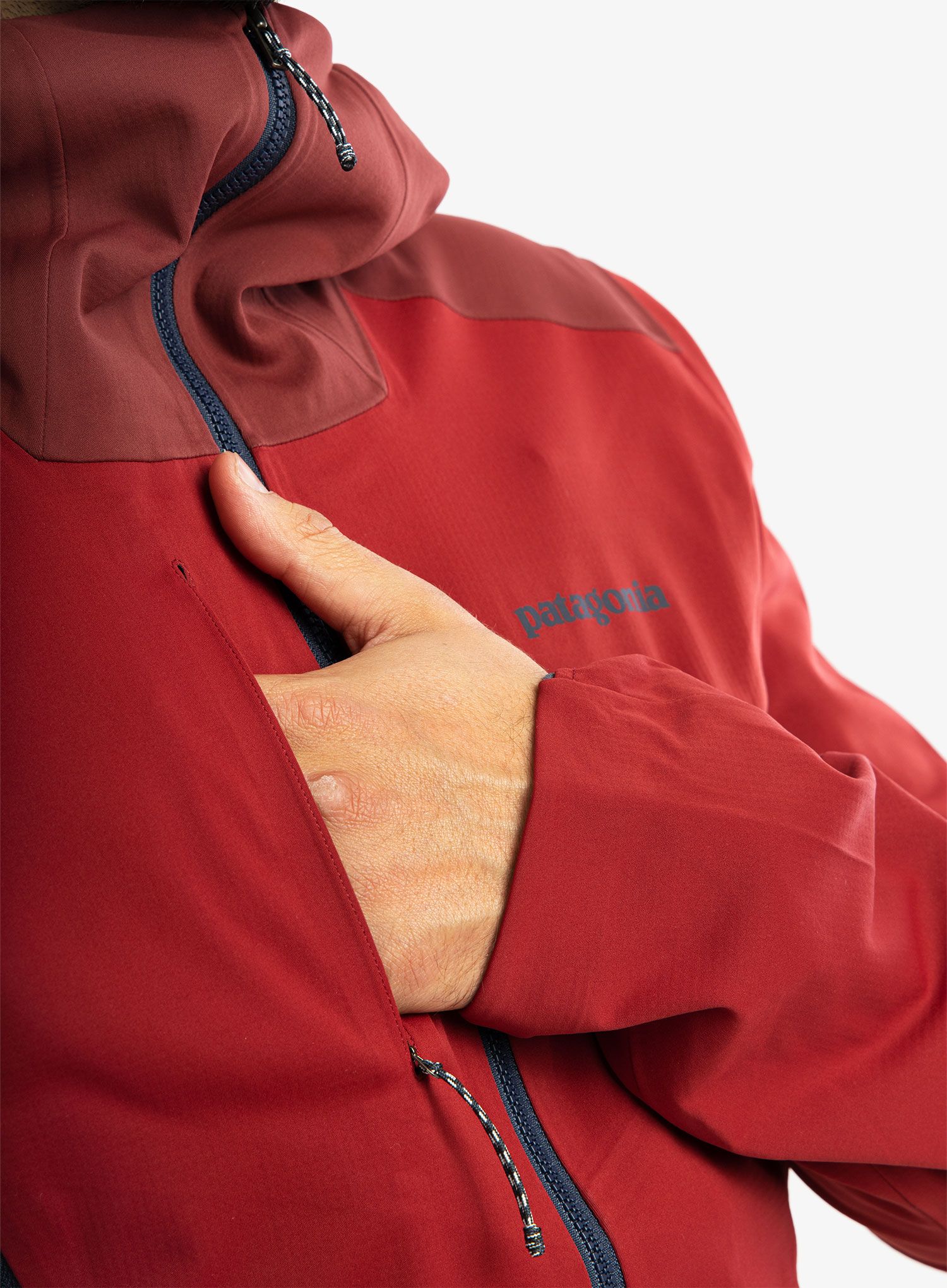 Skialpová bunda Patagonia Upstride Jacket - wax red