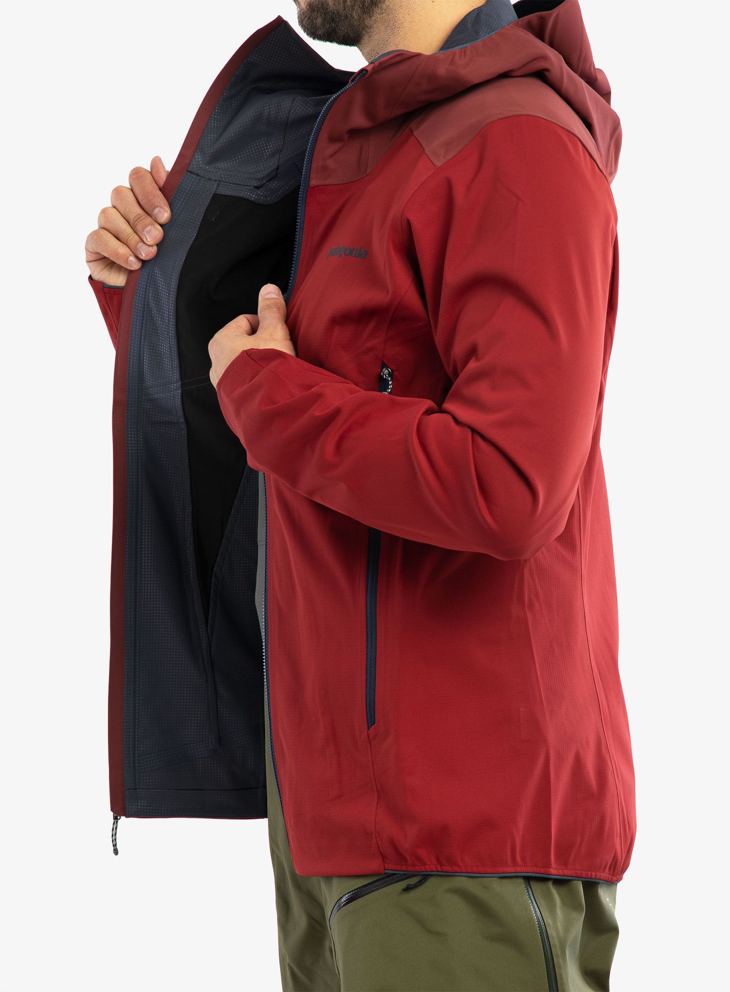 Skialpová bunda Patagonia Upstride Jacket - wax red