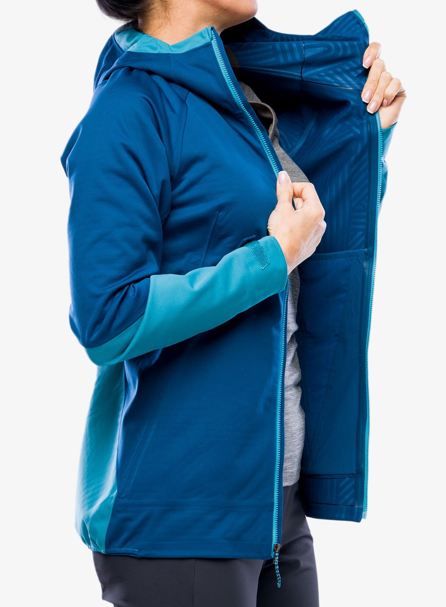 Softshellová bunda dámská Patagonia Upstride Jkt - lagom blue