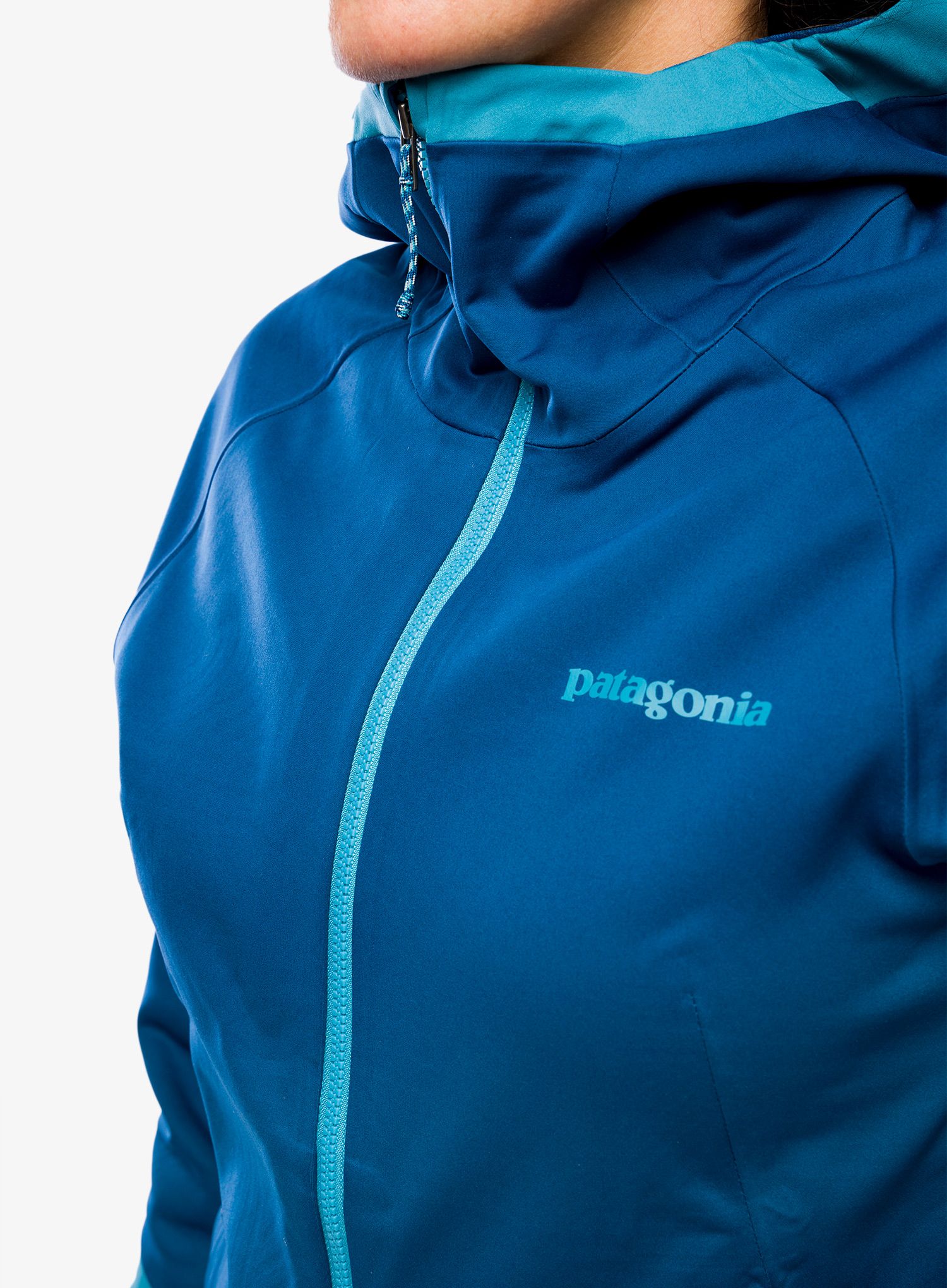 Softshellová bunda dámská Patagonia Upstride Jkt - lagom blue