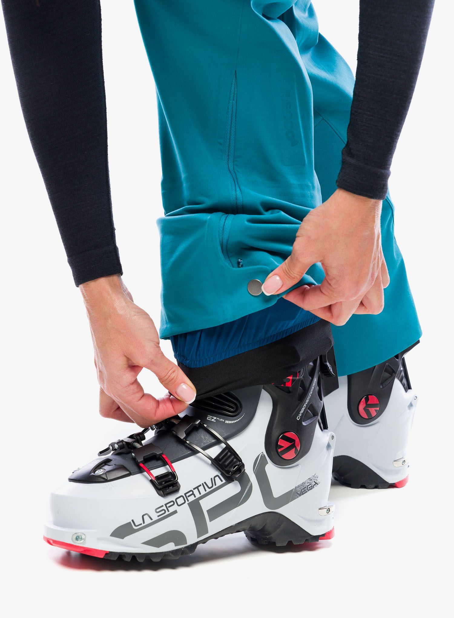 Skialpové kalhoty dámské Patagonia Upstride Pants - belay blue