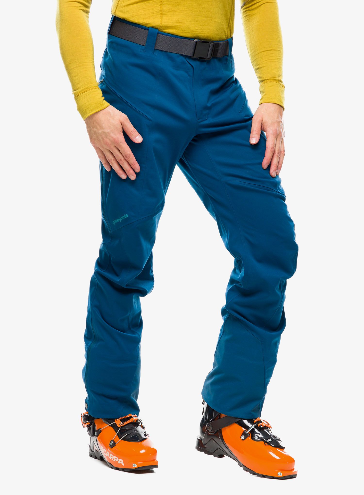 Softshell kalhoty Patagonia Upstride Pants - lagom blue