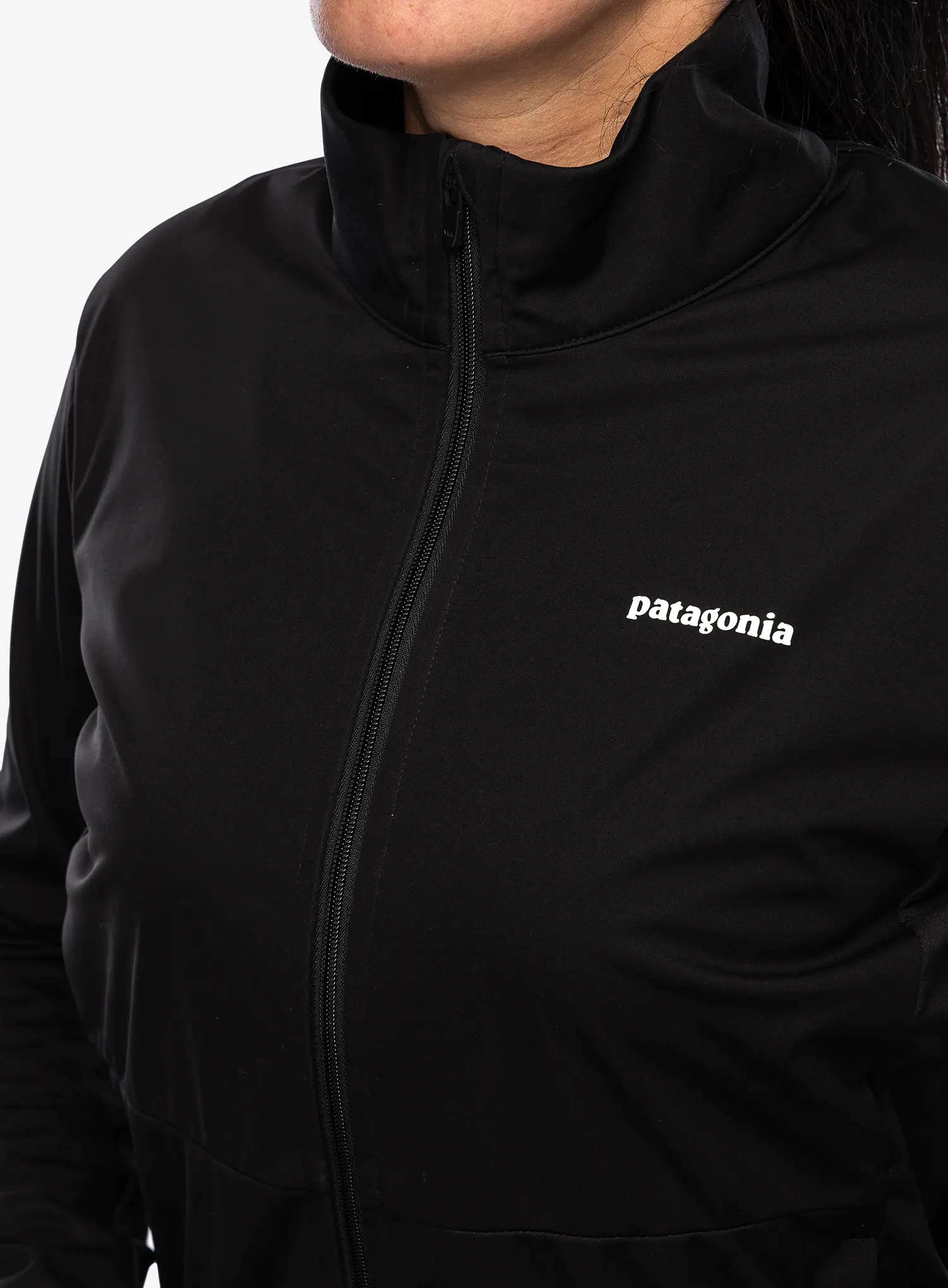Bunda na běhání dámská Patagonia Wind Shield Jacket - black