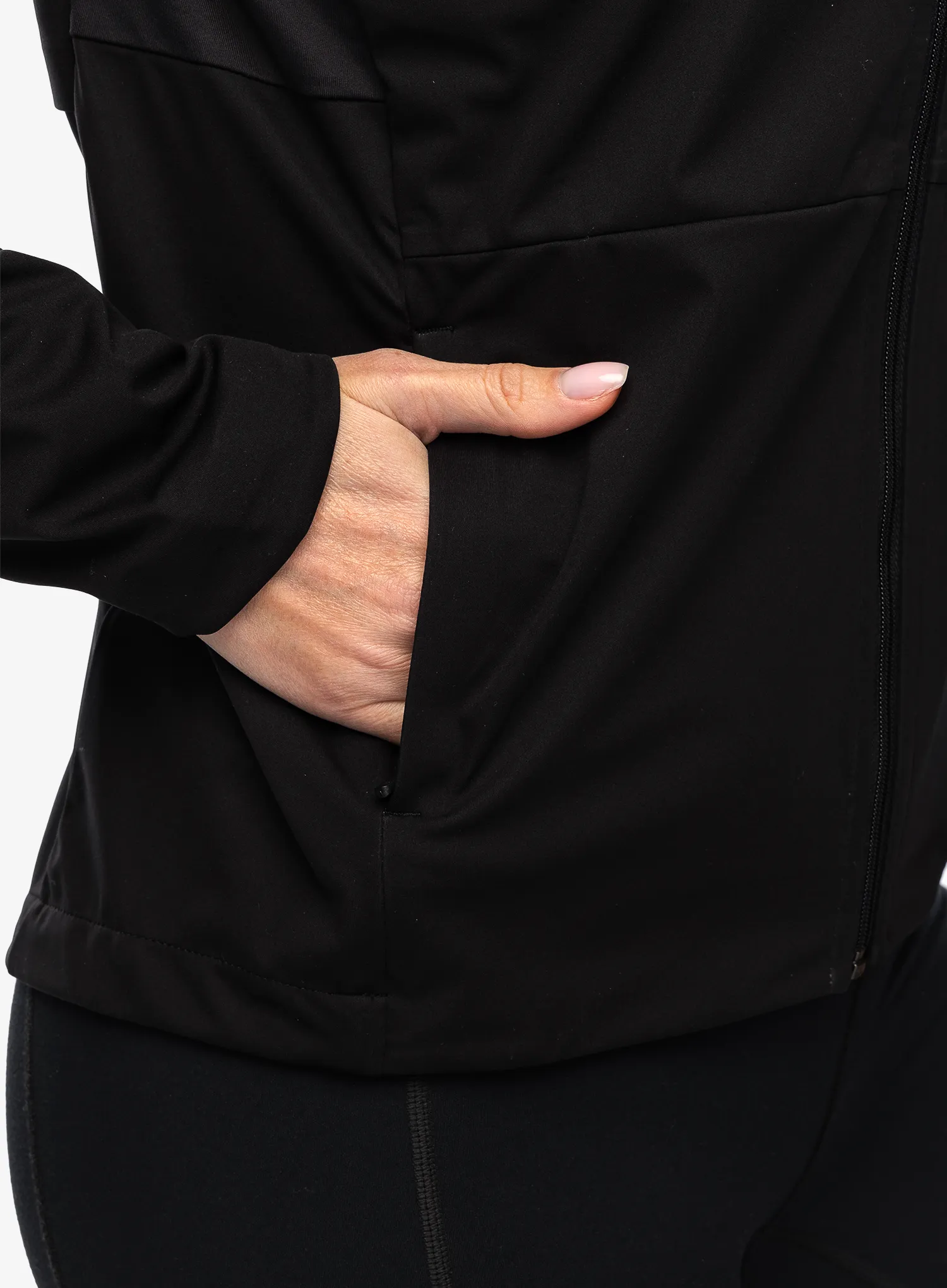 Bunda na běhání dámská Patagonia Wind Shield Jacket - black