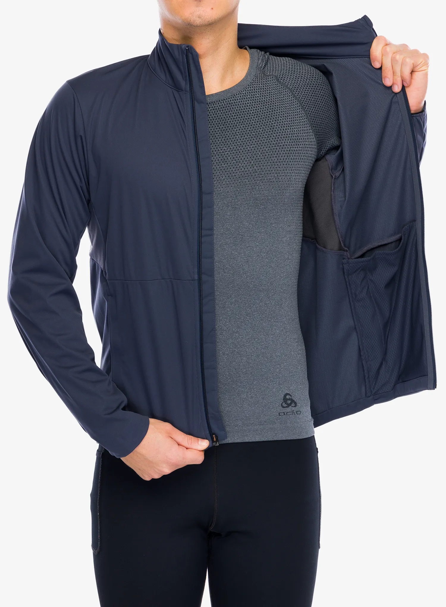 Bunda na běhání Patagonia Wind Shield Jacket - smolder blue