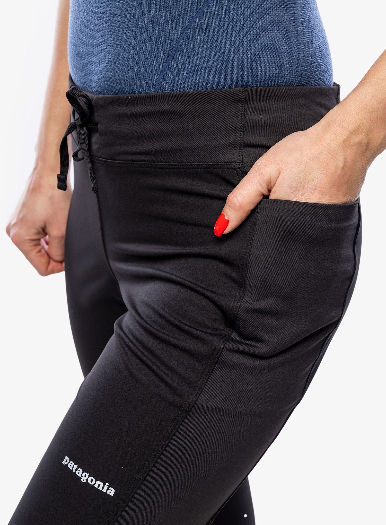 Dámské softshellové kalhoty Patagonia Wind Shield Pants - black