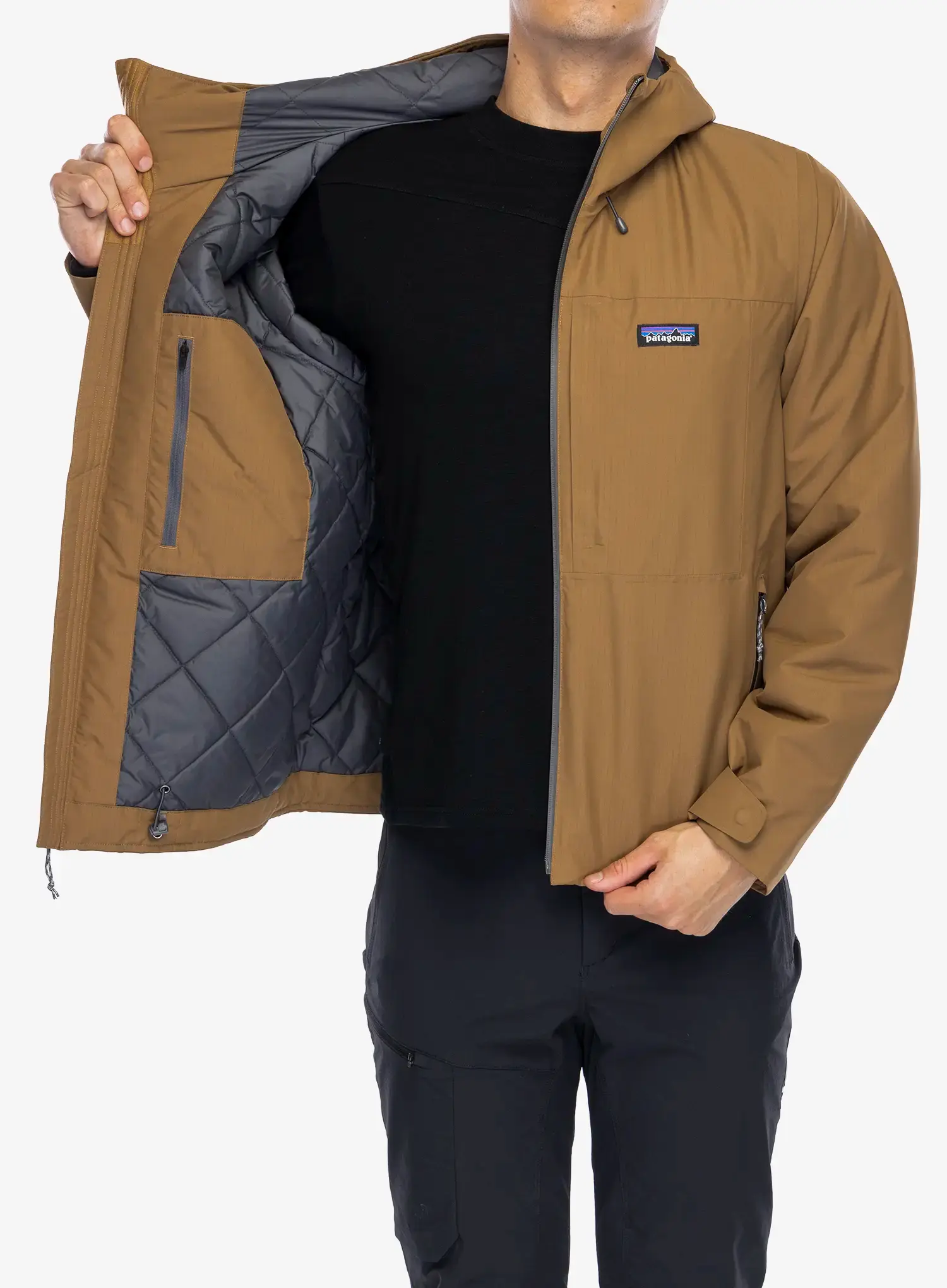 Zateplená bunda Patagonia Windshadow Jacket - coriander brown