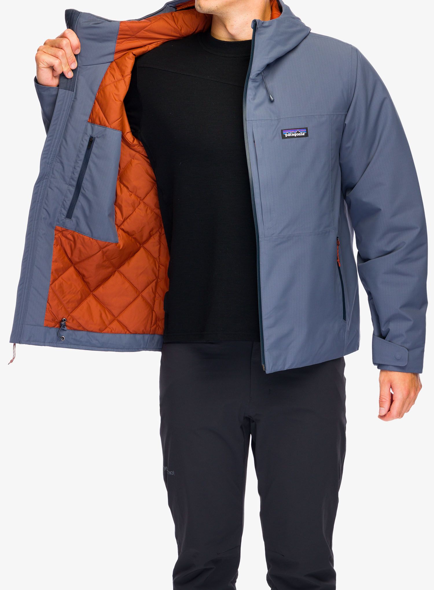 Zateplená bunda Patagonia Windshadow Jacket - smolder blue