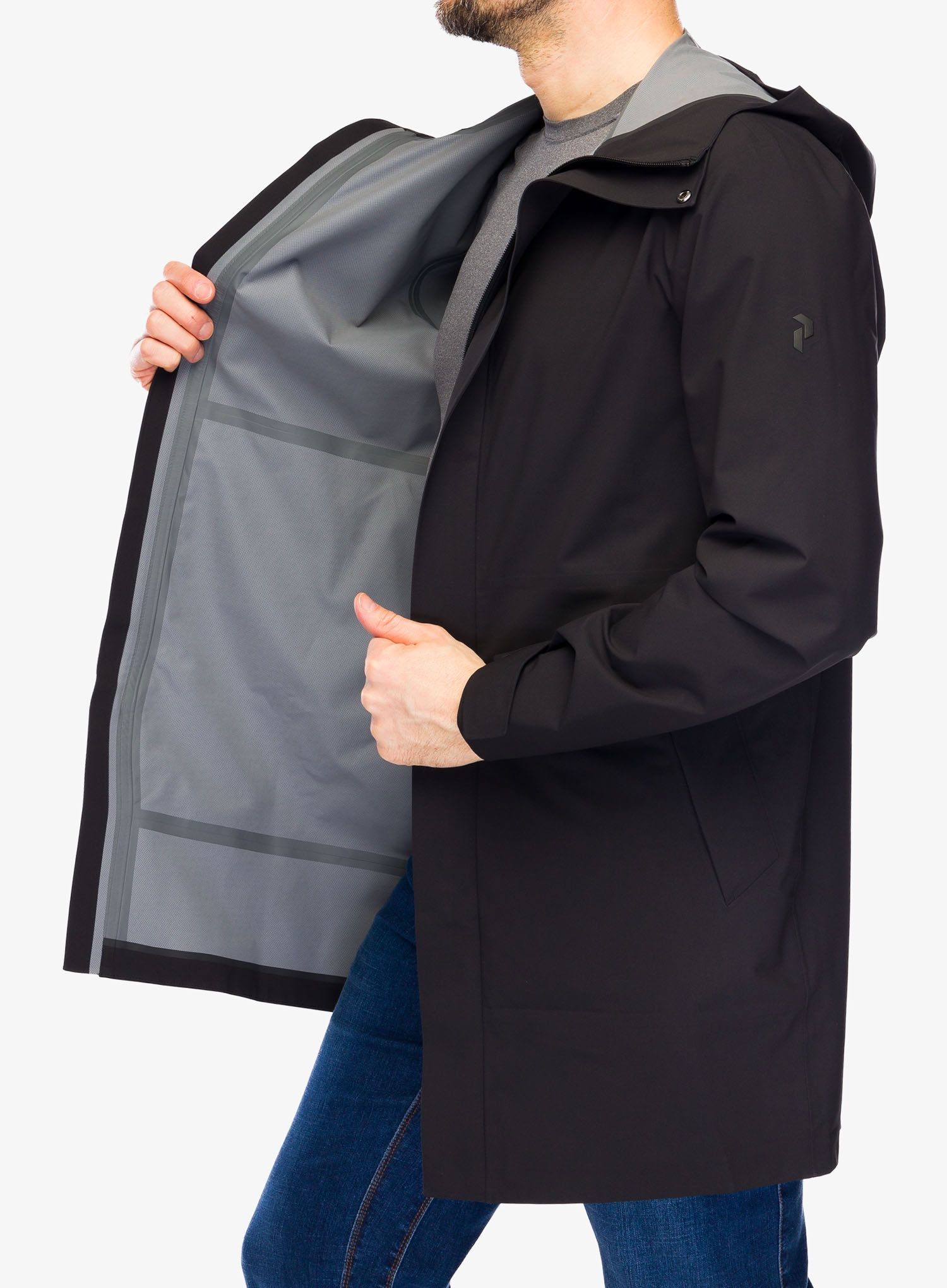 Kabát do deště Peak Perfomance Cloudburst Coat - black