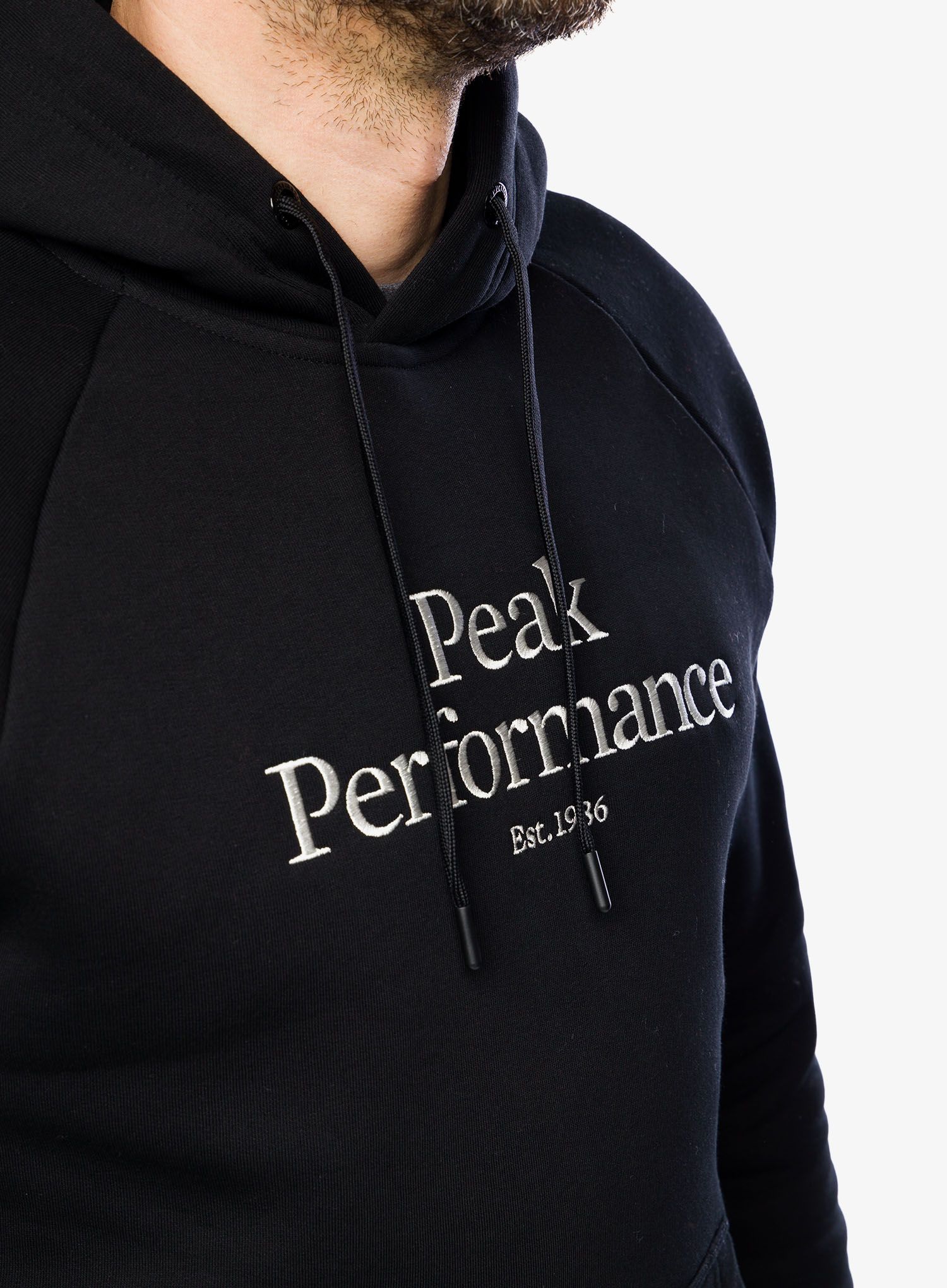 Mikina s kapucí Peak Perfomance Original Hood - black/black