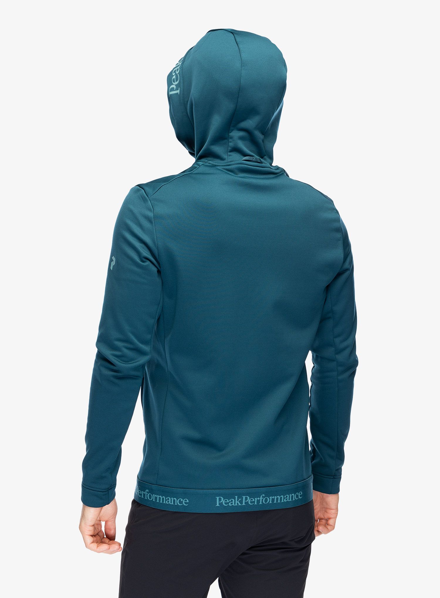 Mikina s kapucí Peak Perfomance Rider Tech Zip Hood - infinity teel