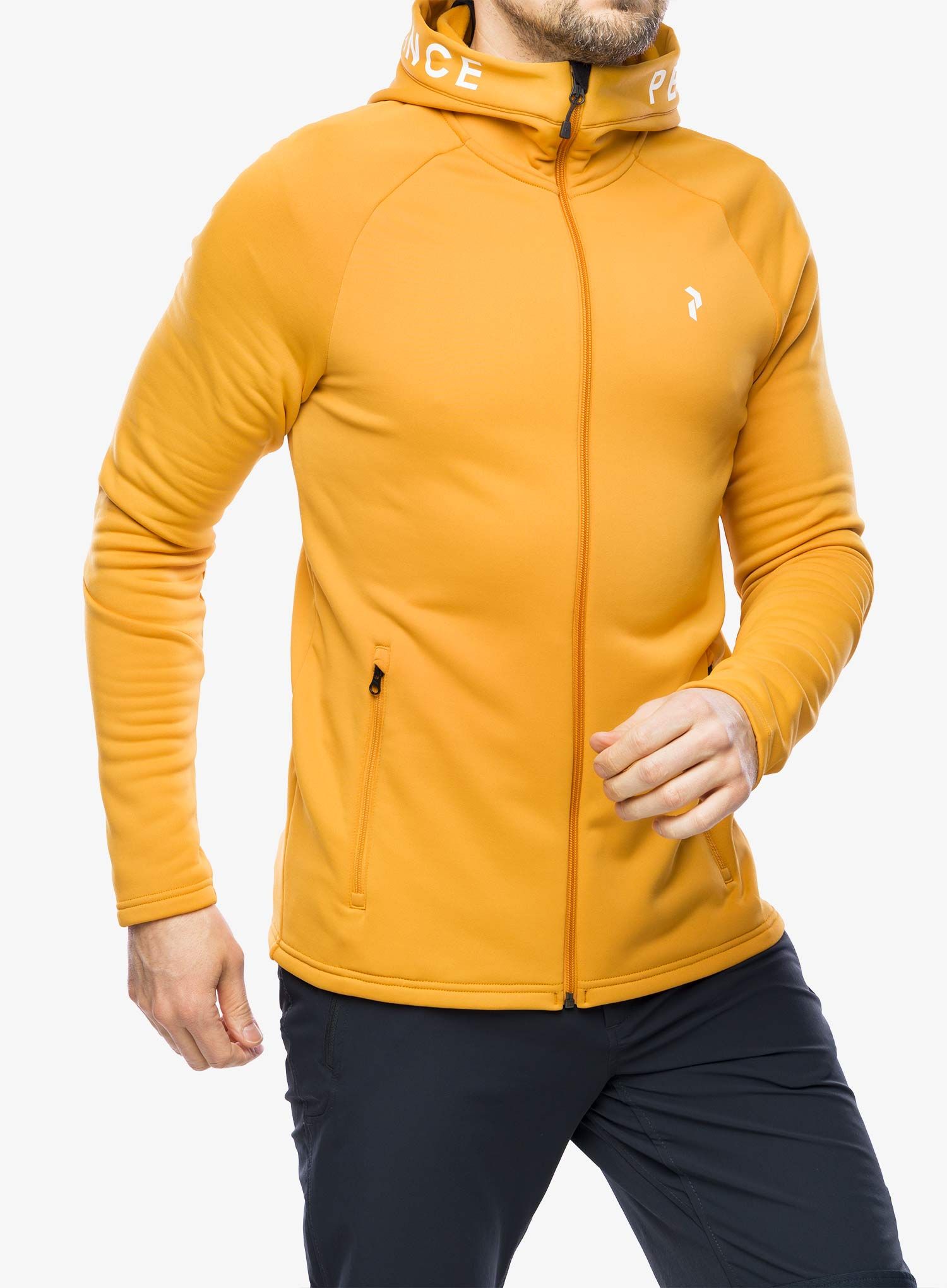 Mikina se zipem Peak Perfomance Rider Zip Hood - desert blow