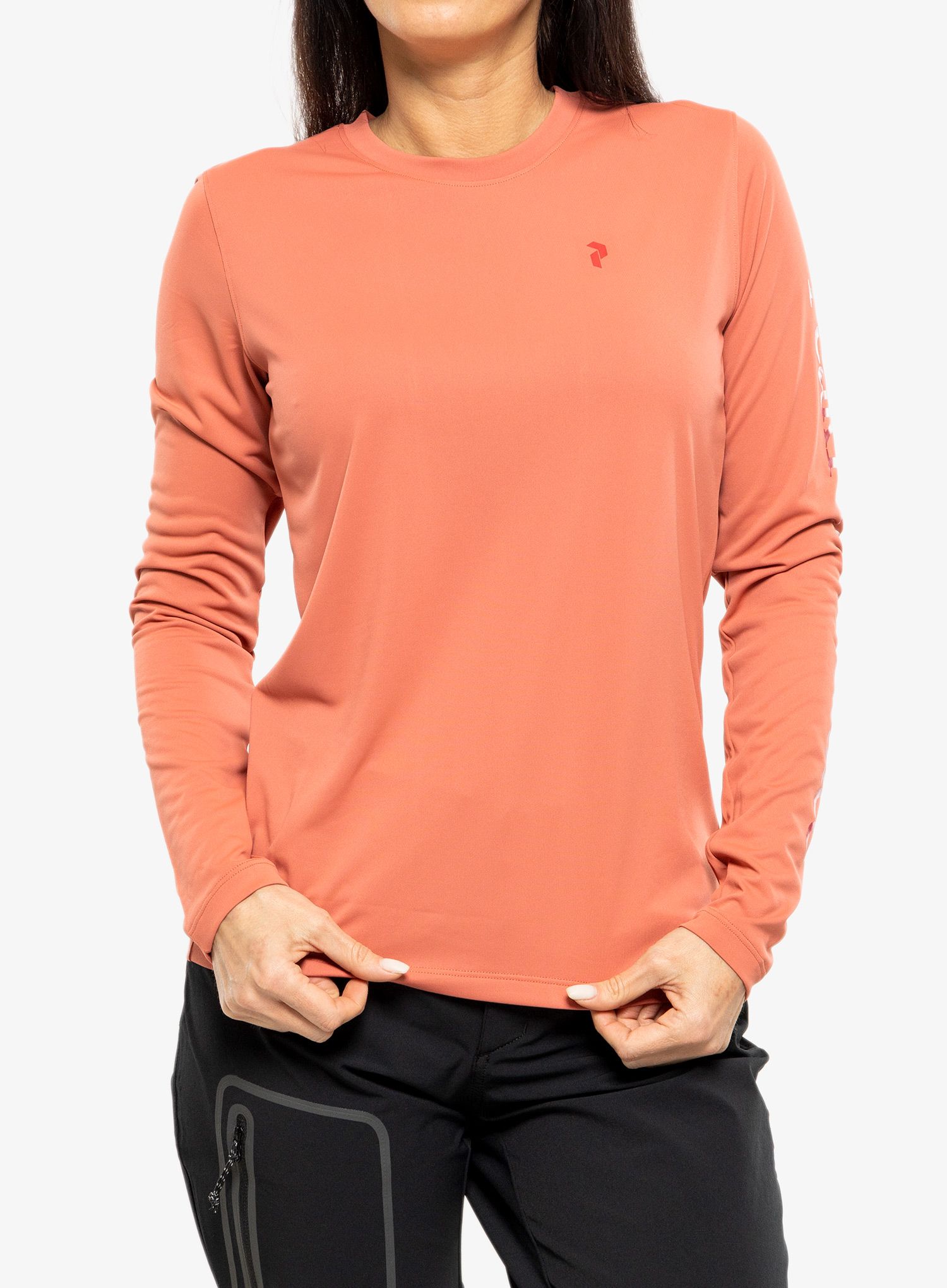 Dámské triko s dlouhým rukávem Peak Performance Alum Light Long Sleeve - trek pink