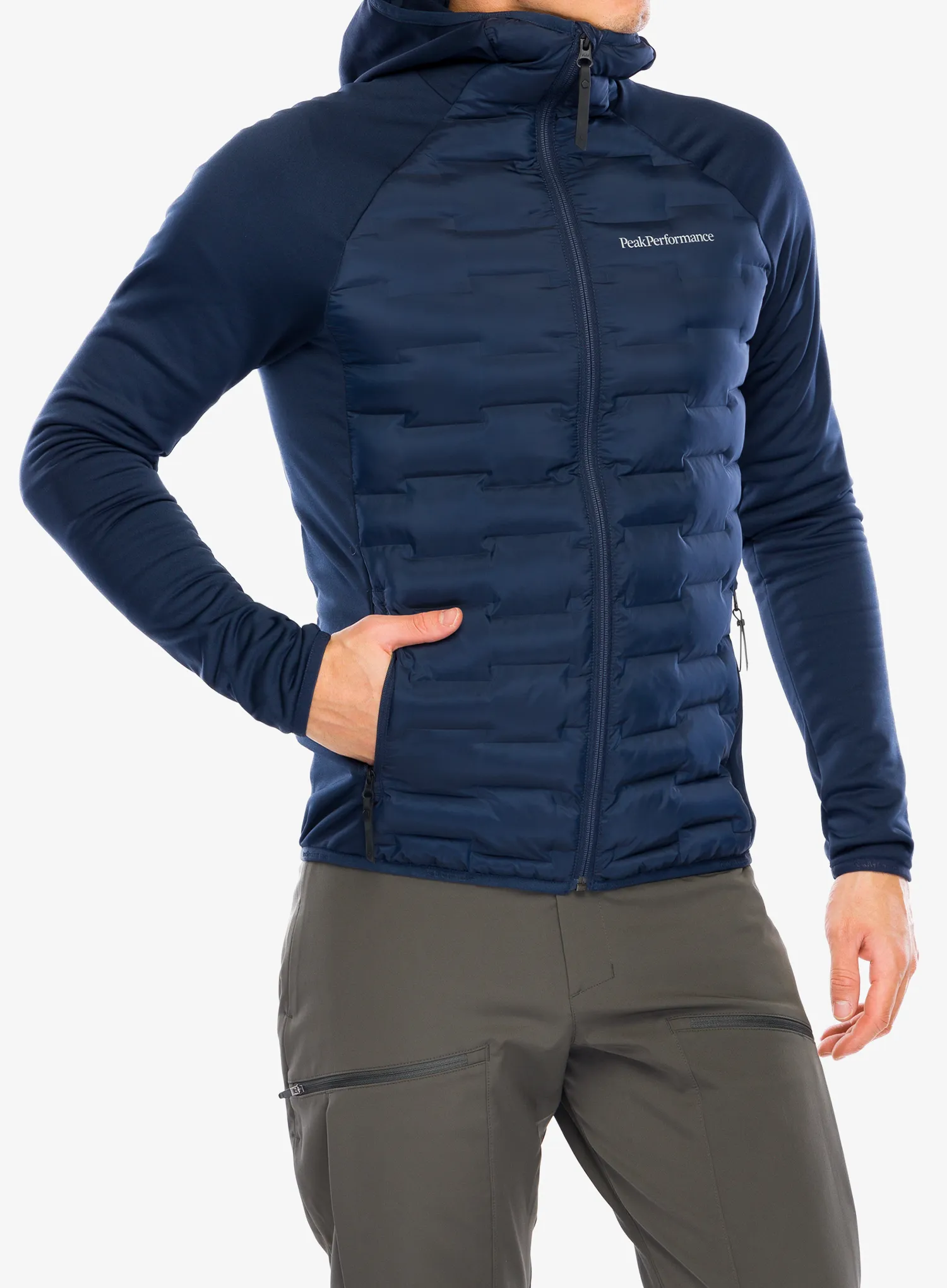 Bunda Peak Performance Argon Hybrid Hood - blue shadow
