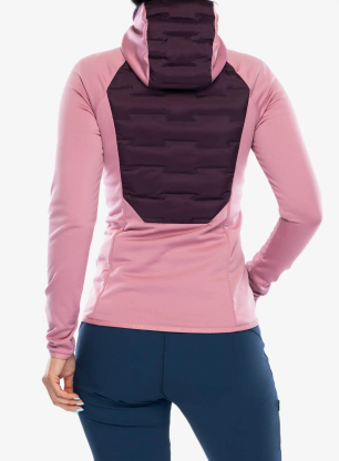 Hybridní bunda dámská Peak Performance Argon Hybrid Hood - mystic purple