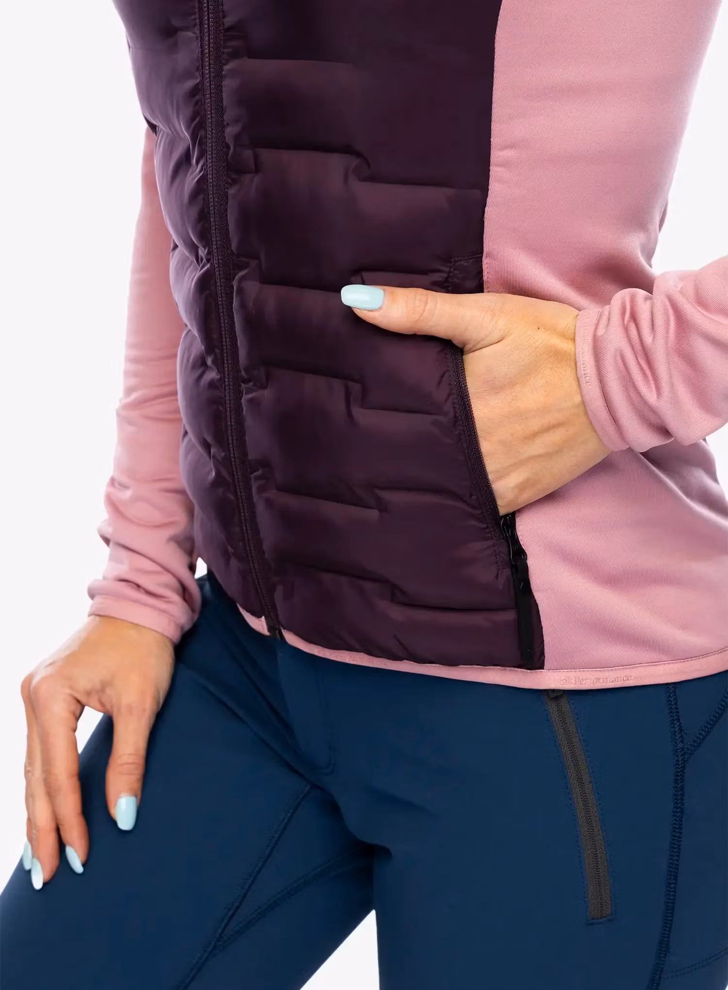 Hybridní bunda dámská Peak Performance Argon Hybrid Hood - mystic purple