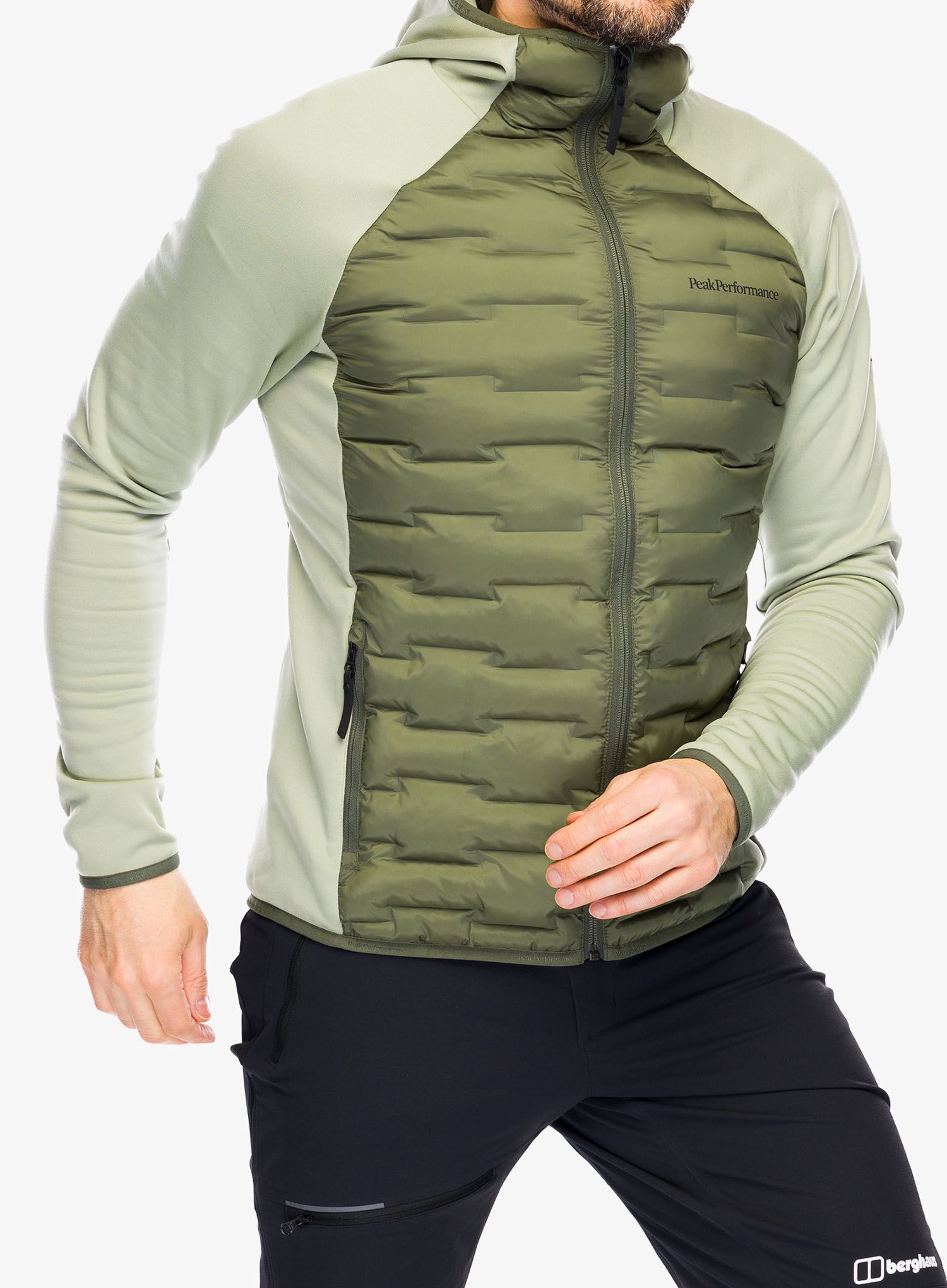 Bunda Peak Performance Argon Hybrid Hood - pine needle