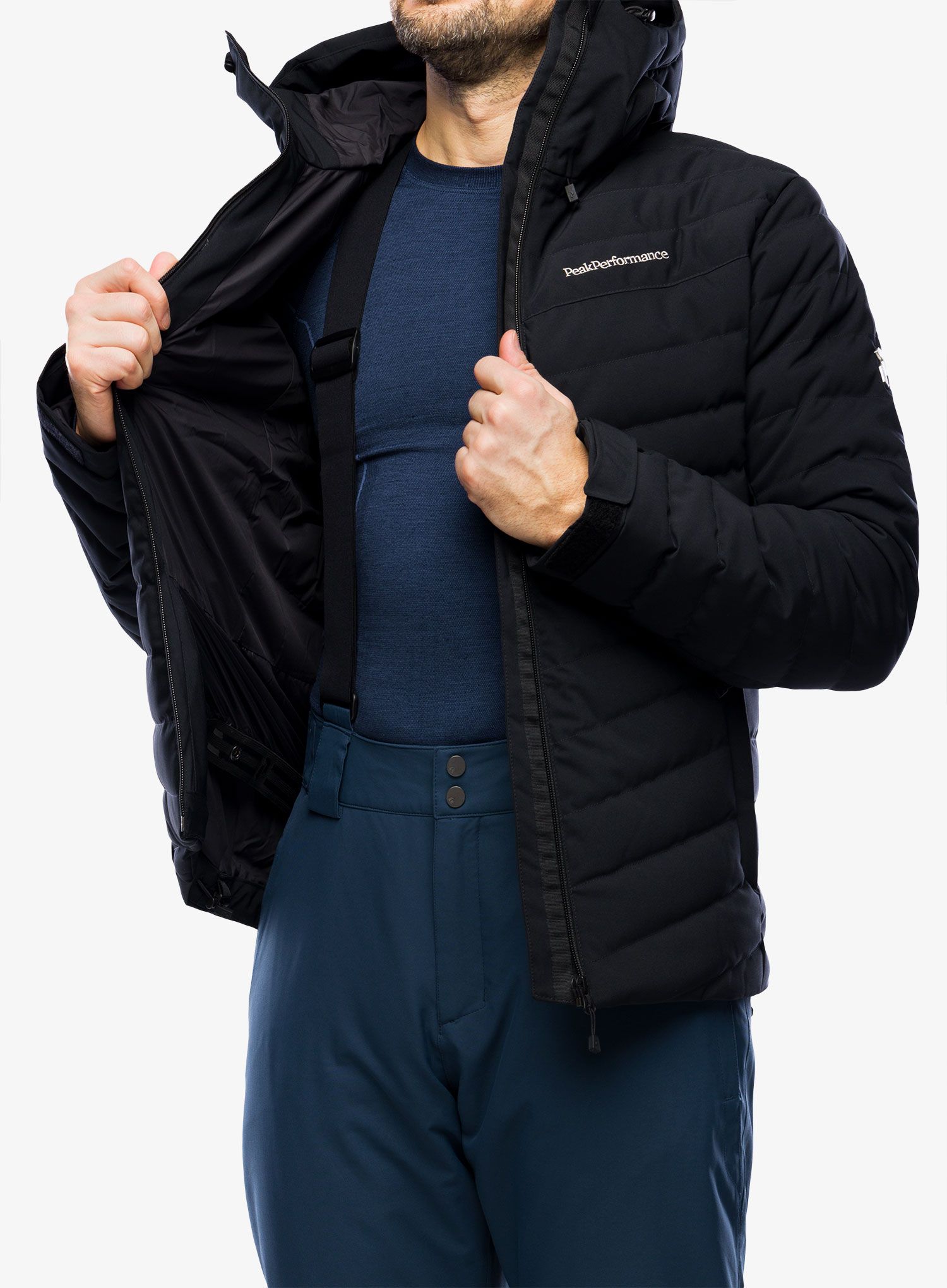 Bunda na lyže Peak Performance Frost Ski Down Jacket - black/black