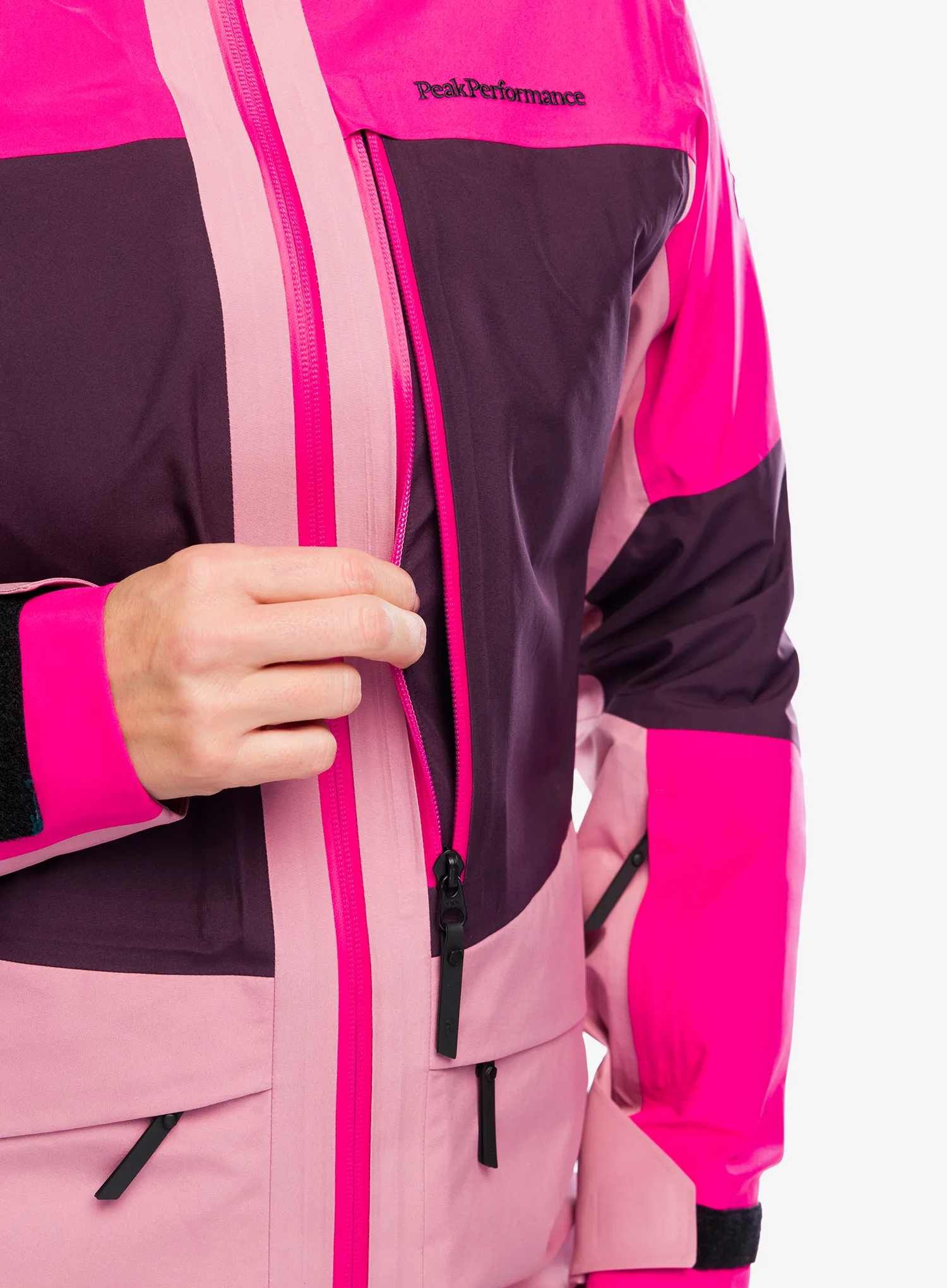 Dámská lyžařská bunda Peak Performance Gravity GORE-TEX 3L Jacket - beetroot/purple/bitter root