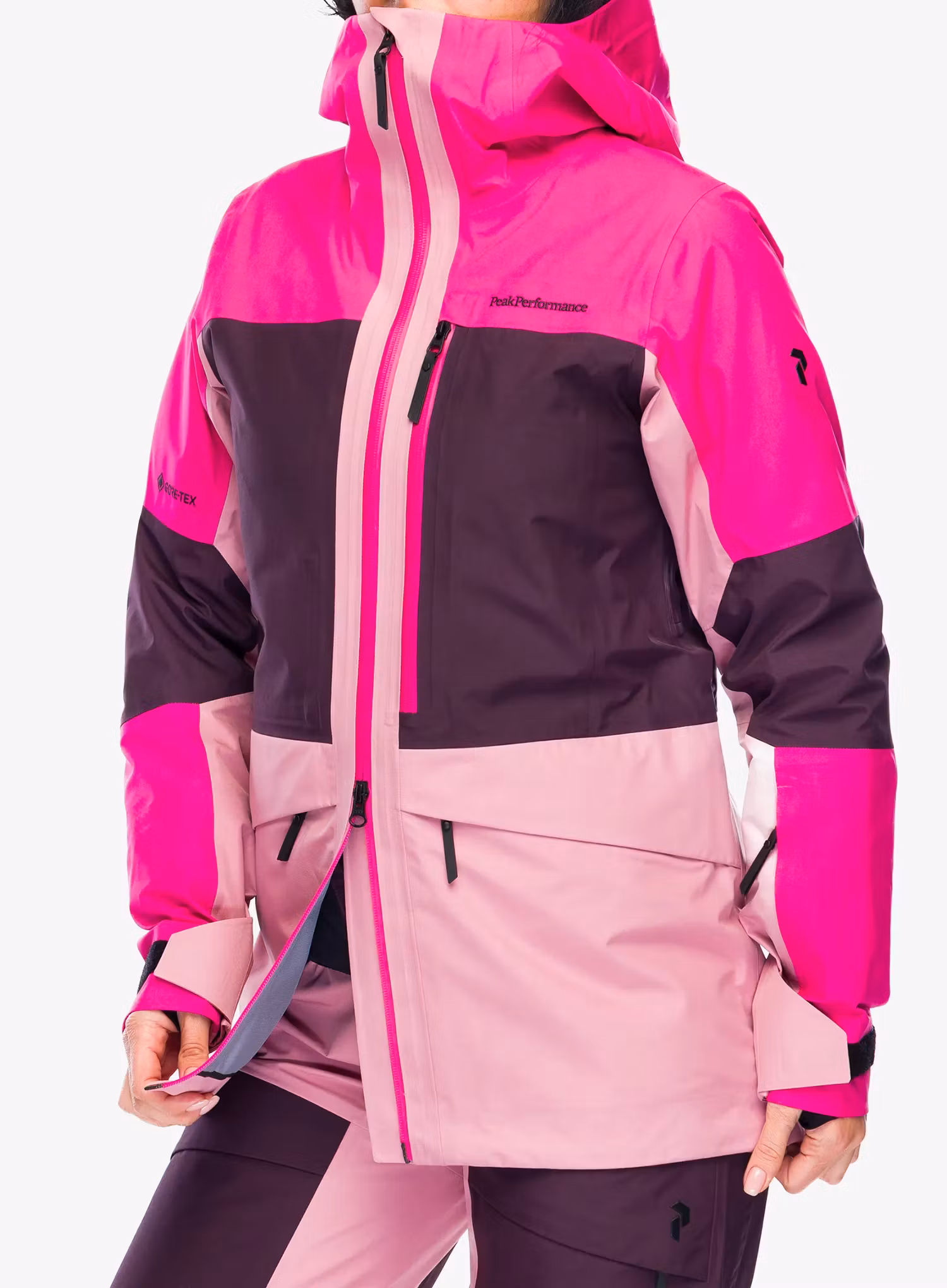 Dámská lyžařská bunda Peak Performance Gravity GORE-TEX 3L Jacket - beetroot/purple/bitter root