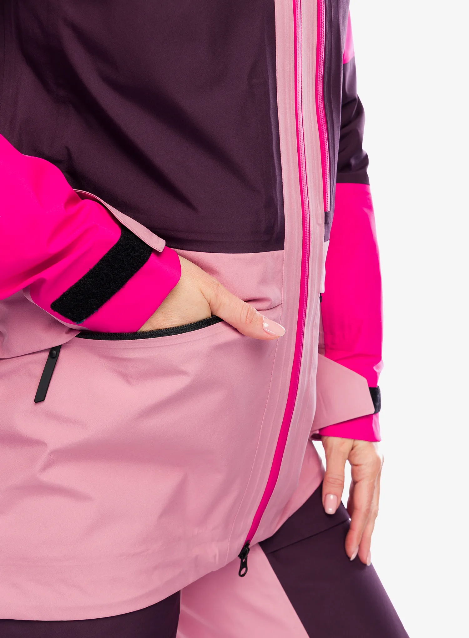 Dámská lyžařská bunda Peak Performance Gravity GORE-TEX 3L Jacket - beetroot/purple/bitter root