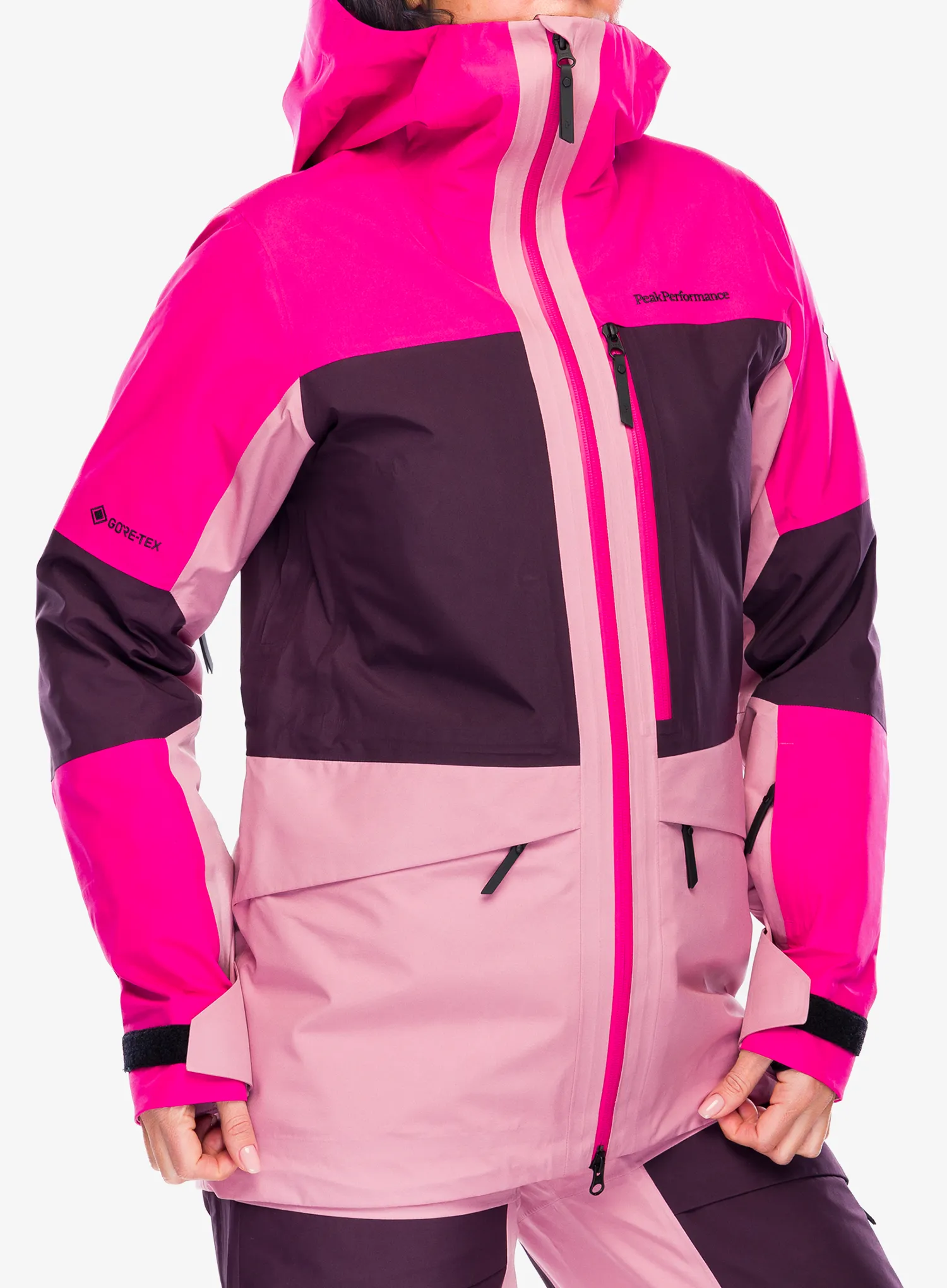 Dámská lyžařská bunda Peak Performance Gravity GORE-TEX 3L Jacket - beetroot/purple/bitter root