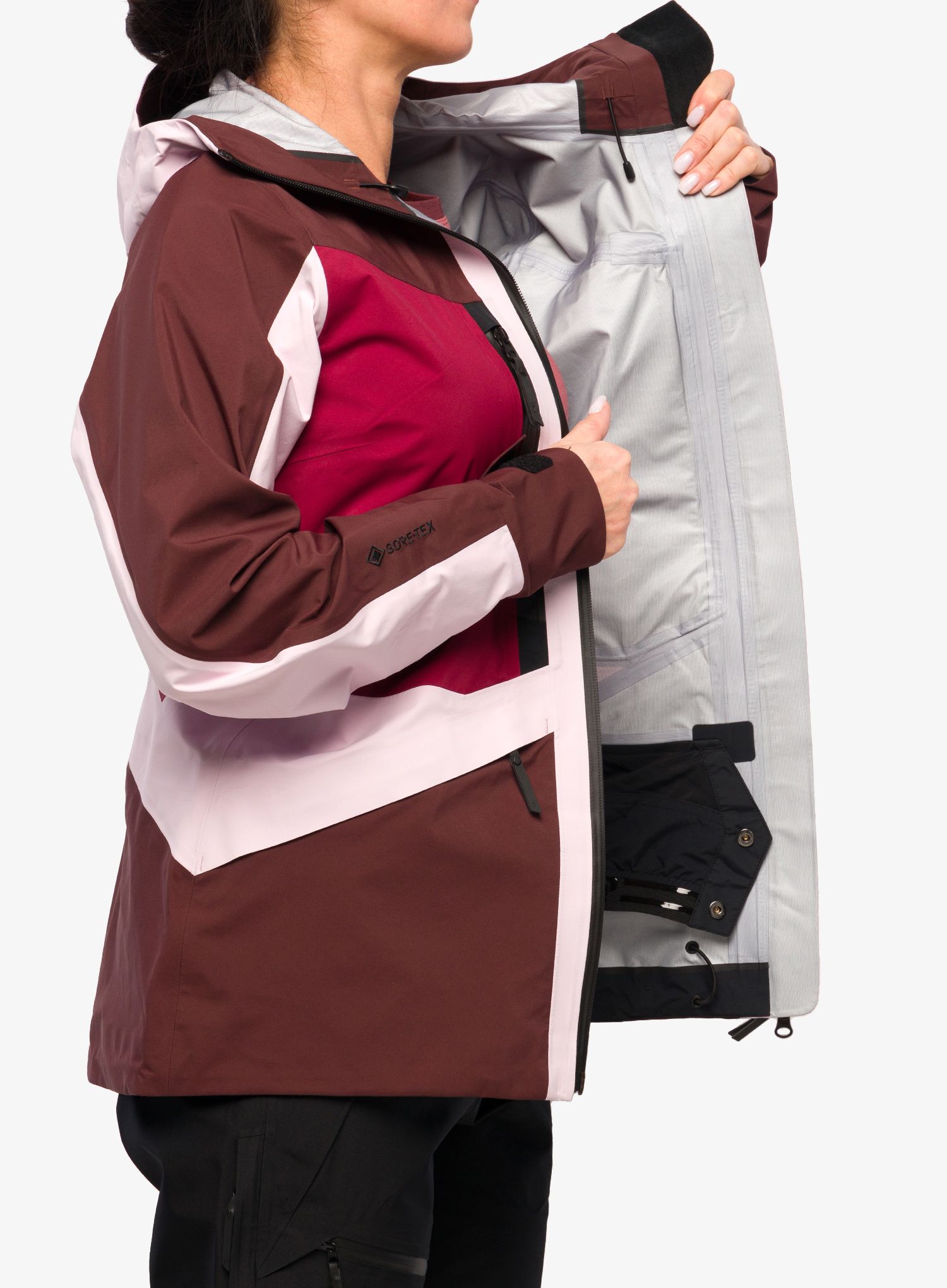 Dámská bunda Peak Performance Gravity GORE-TEX 3L Jacket - blush/sapote